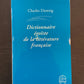 DICTIONNAIRE ÉGOÏSTE DE LA LITTÉRATURE FRANÇAISE