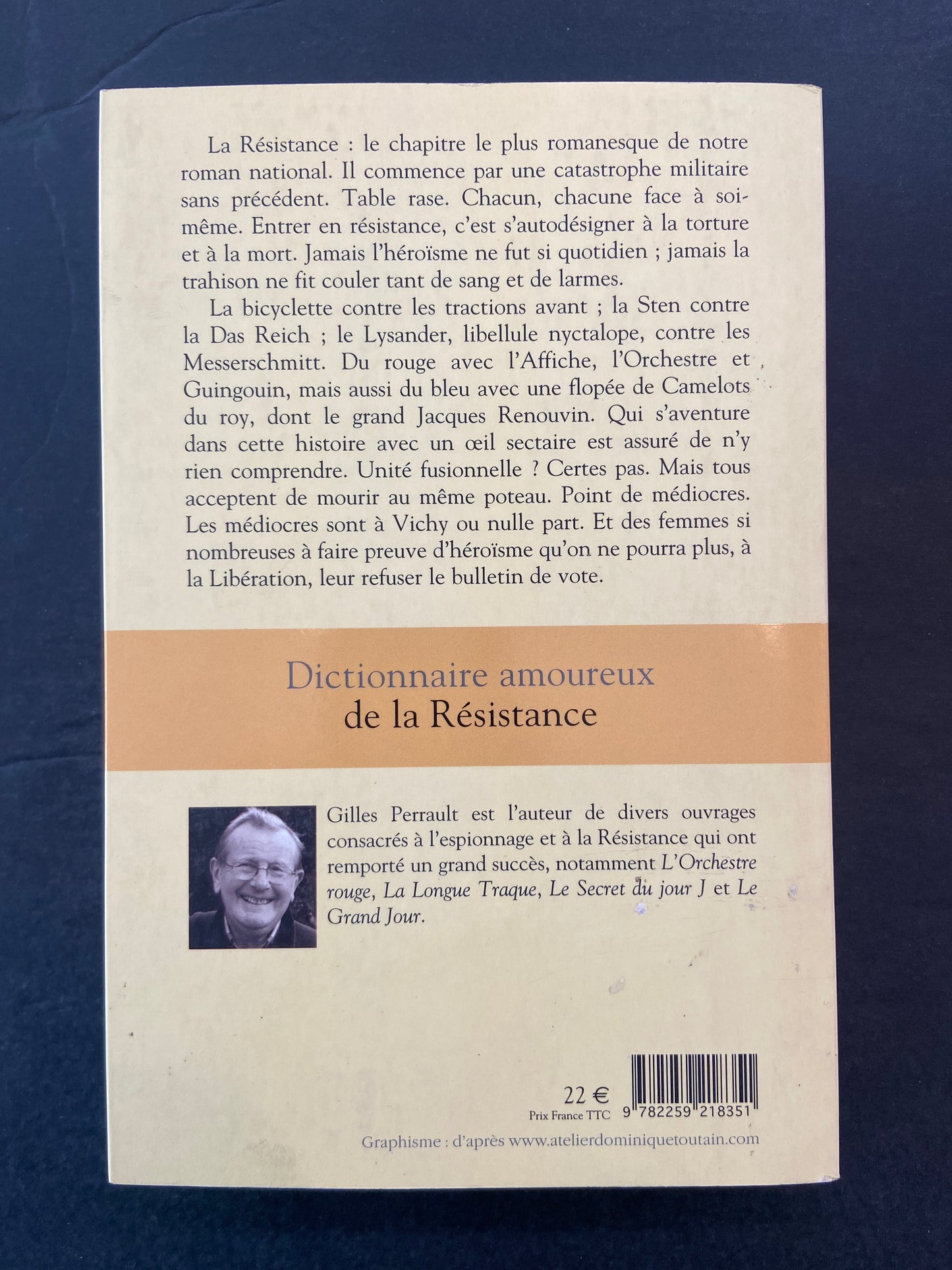 DICTIONNAIRE AMOUREUX DE LA RÉSISTANCE