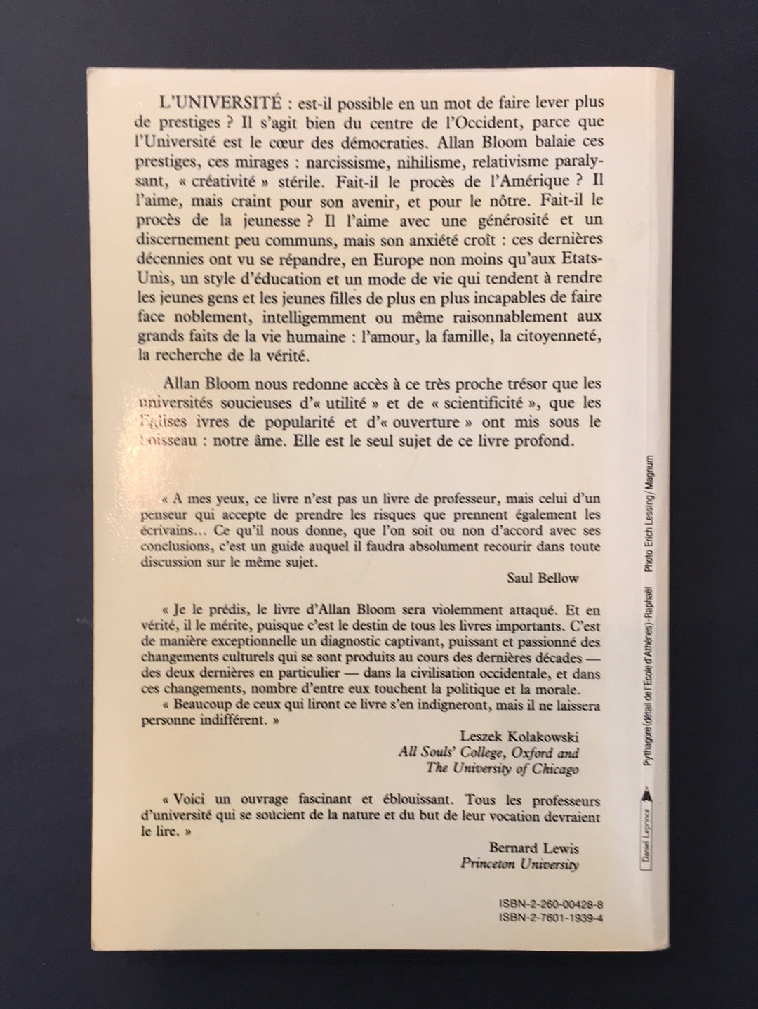 L'ÂME DÉSARMÉE - ESSAI SUR LE DÉCLIN DE LA CULTURE GÉNÉRALE