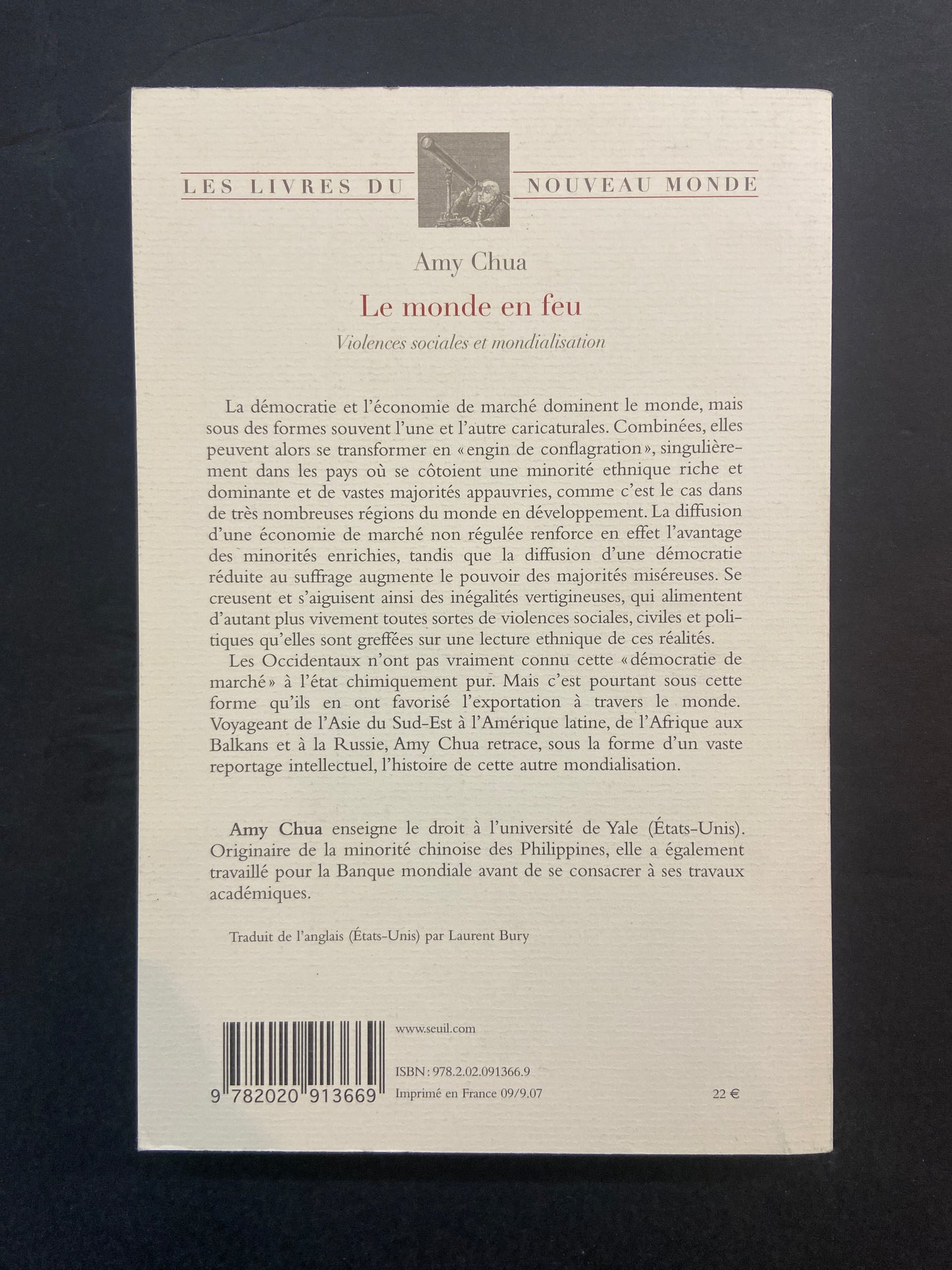 LE MONDE EN FEU - VIOLENCES SOCIALES ET MONDIALISATION