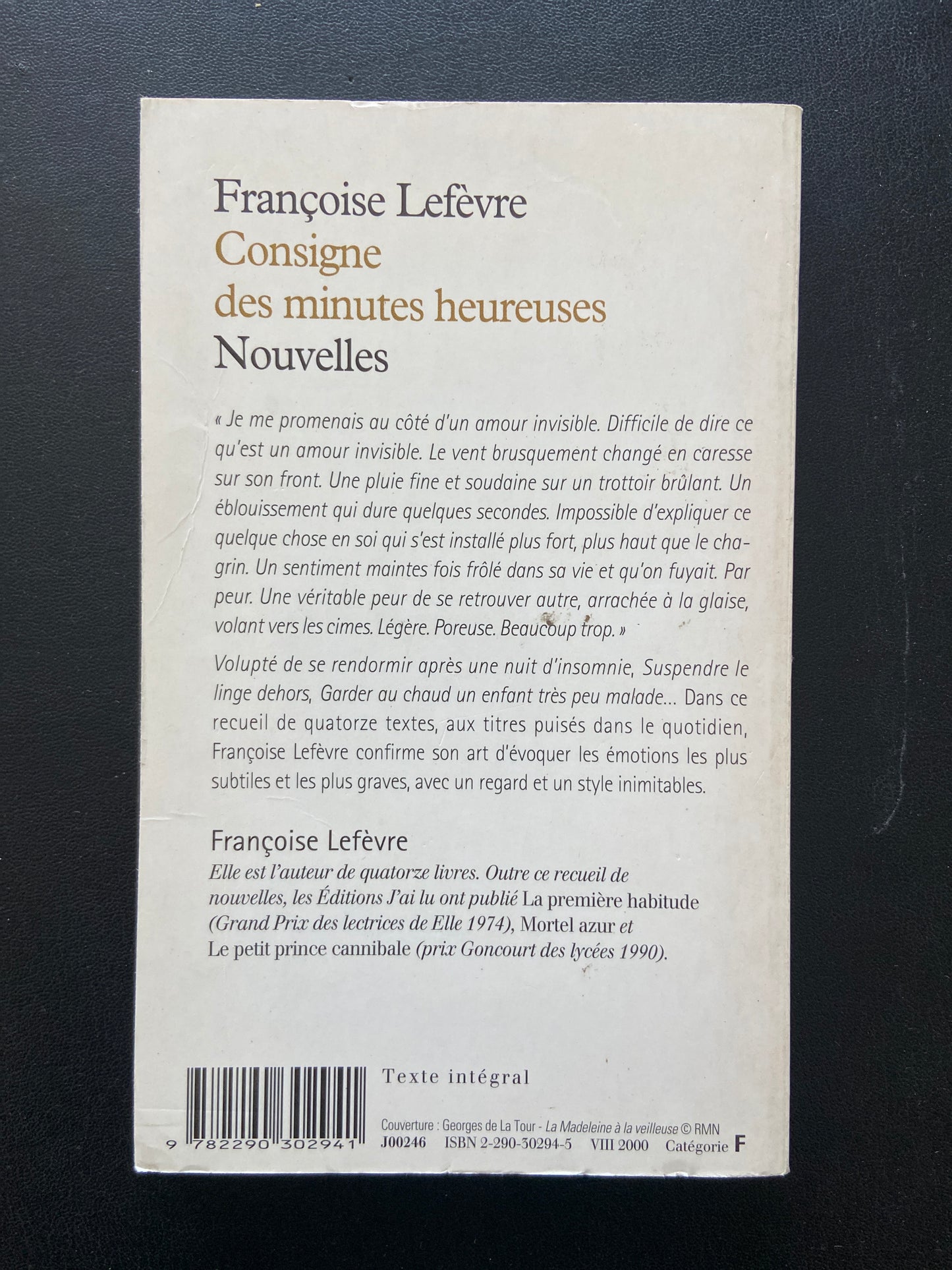 CONSIGNE DES MINUTES HEUREUSES