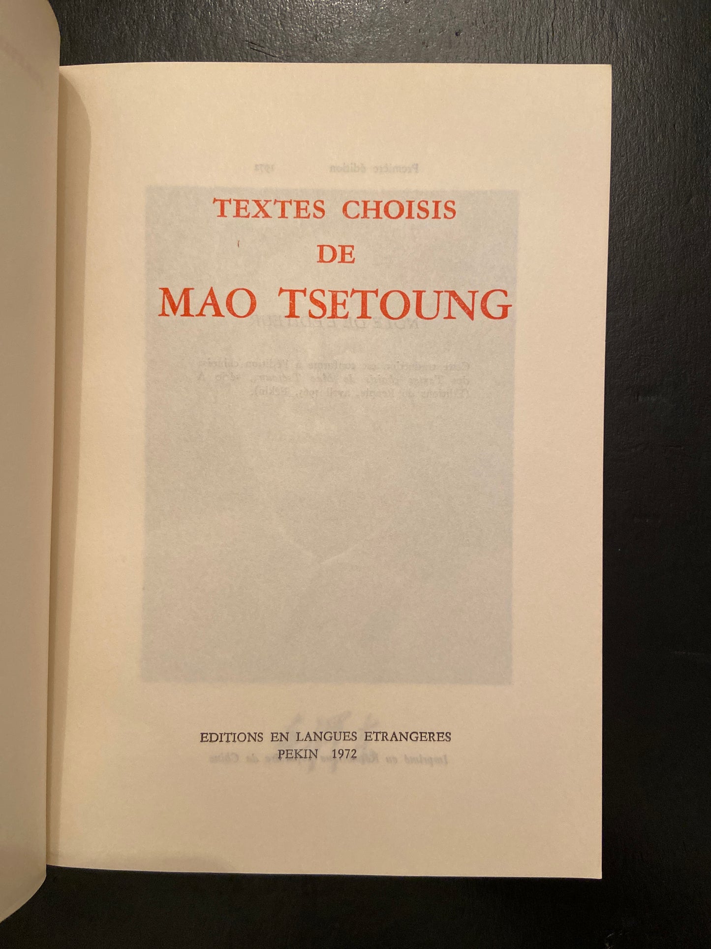 TEXTES CHOISIS