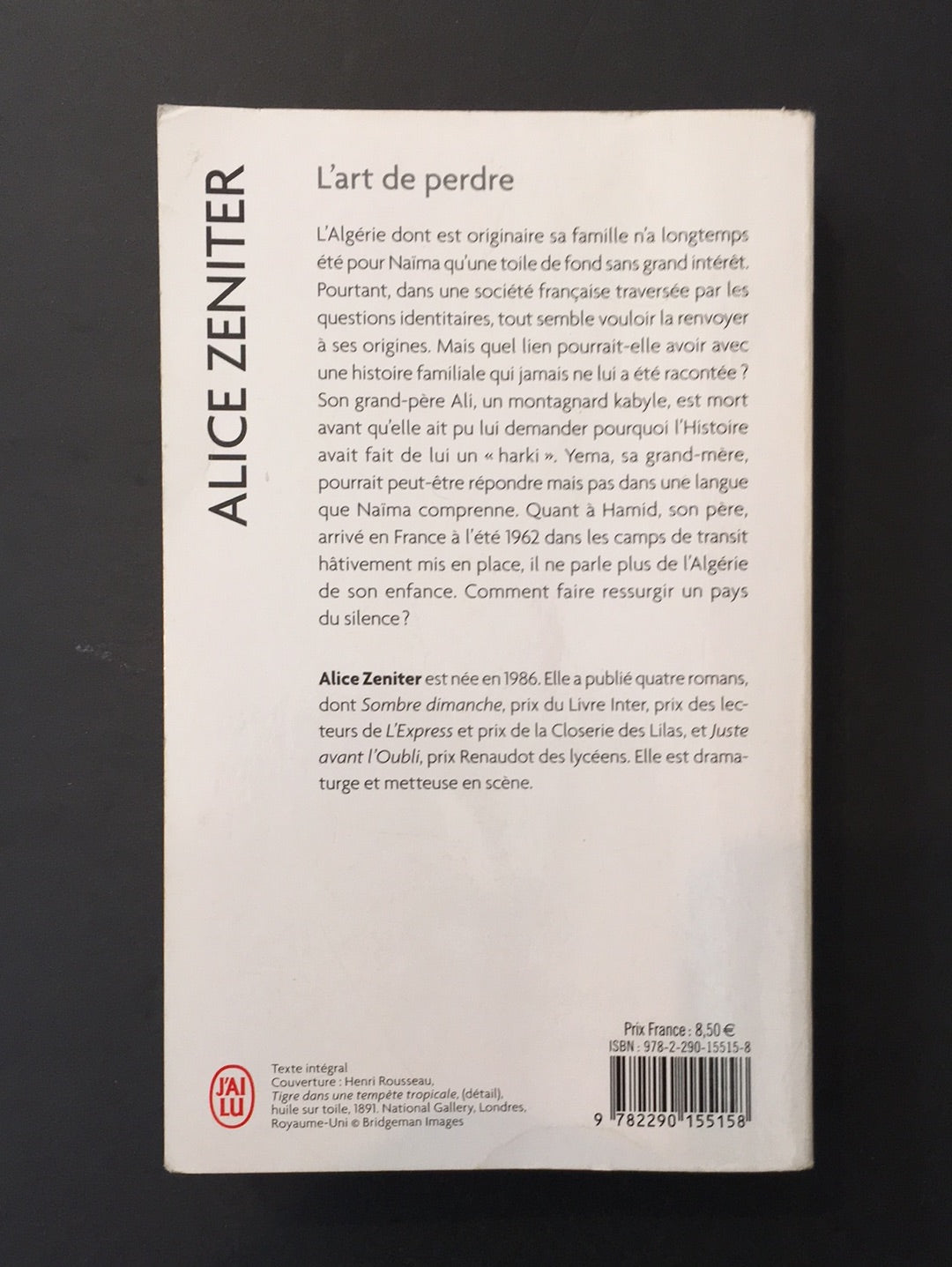 L'ART DE PERDRE