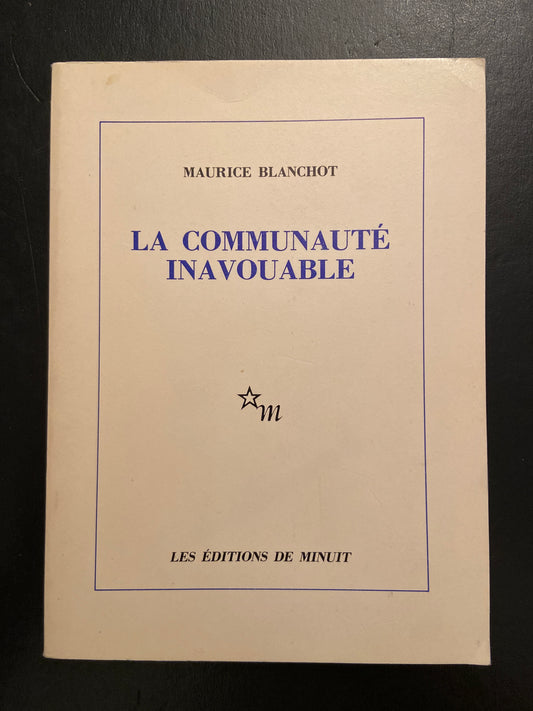 LA COMMUNAUTÉ INAVOUABLE