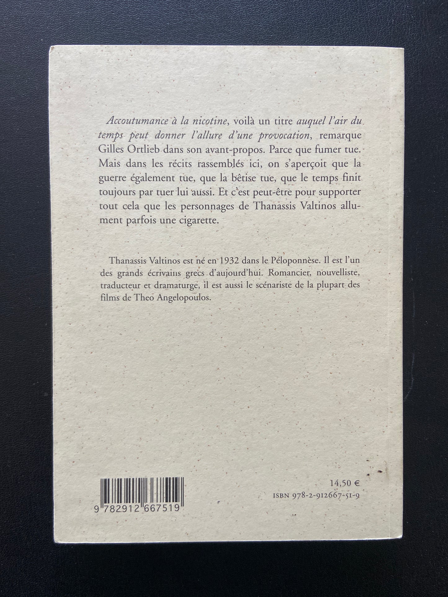 ACCOUTUMANCE À LA NICOTINE