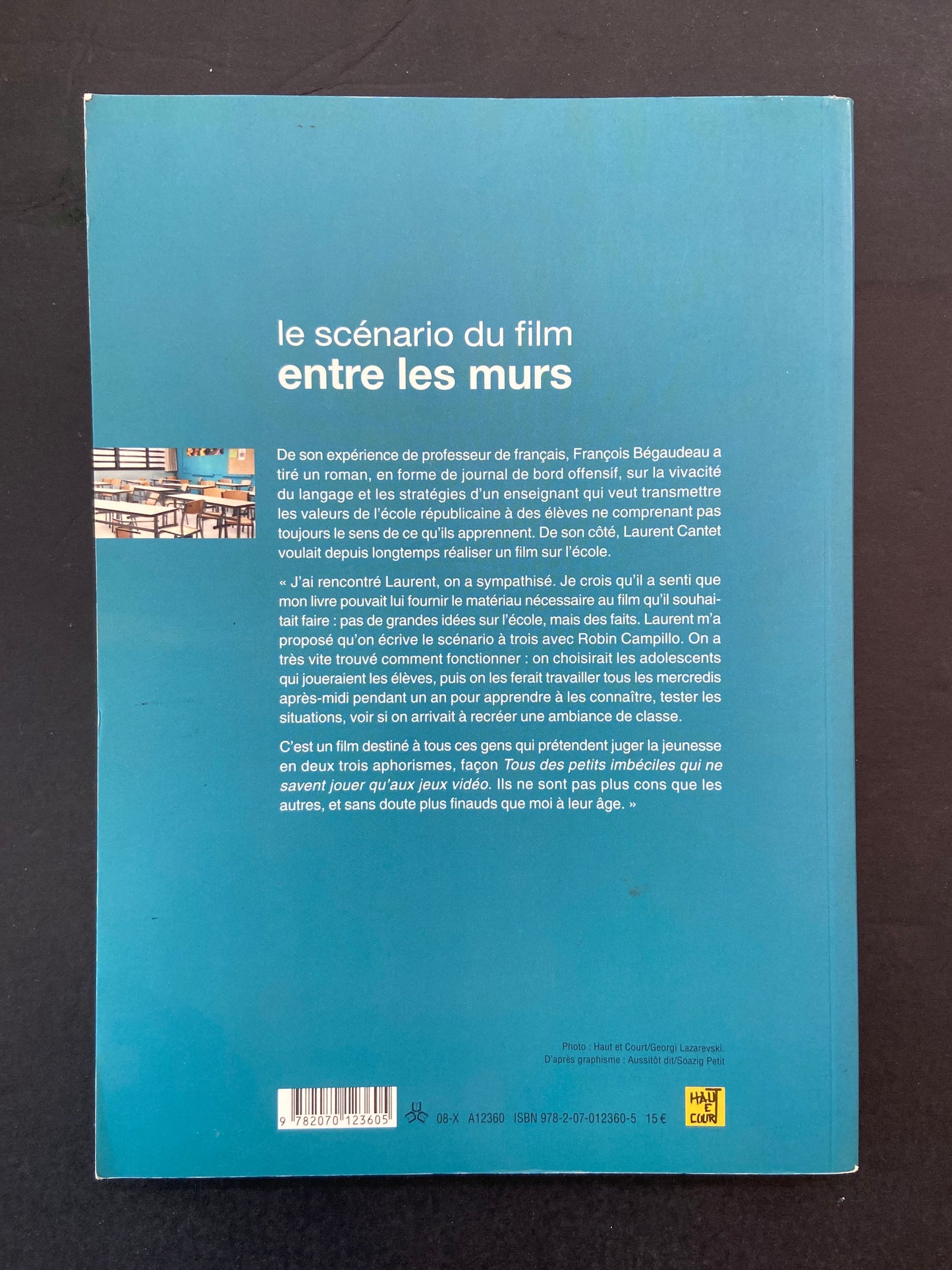 LE SCÉNARIO DU FILM ENTRE LES MURS