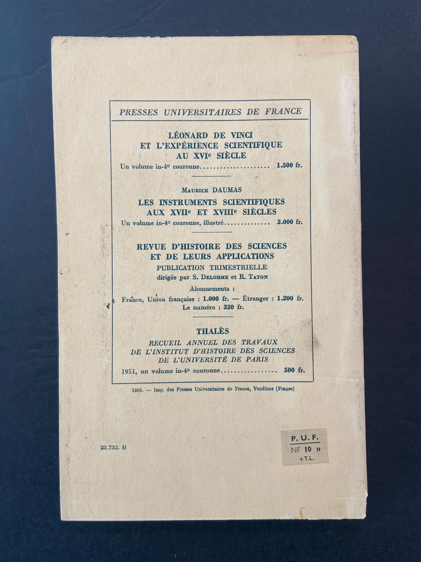 HISTOIRE DES SCIENCES EXACTES ET NATURELLES DANS L'ANTIQUITÉ GRÉCO-ROMAINE