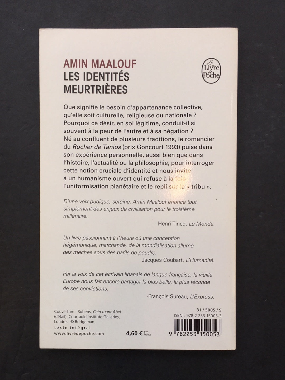 LES IDENTITÉS MEURTRIÈRES