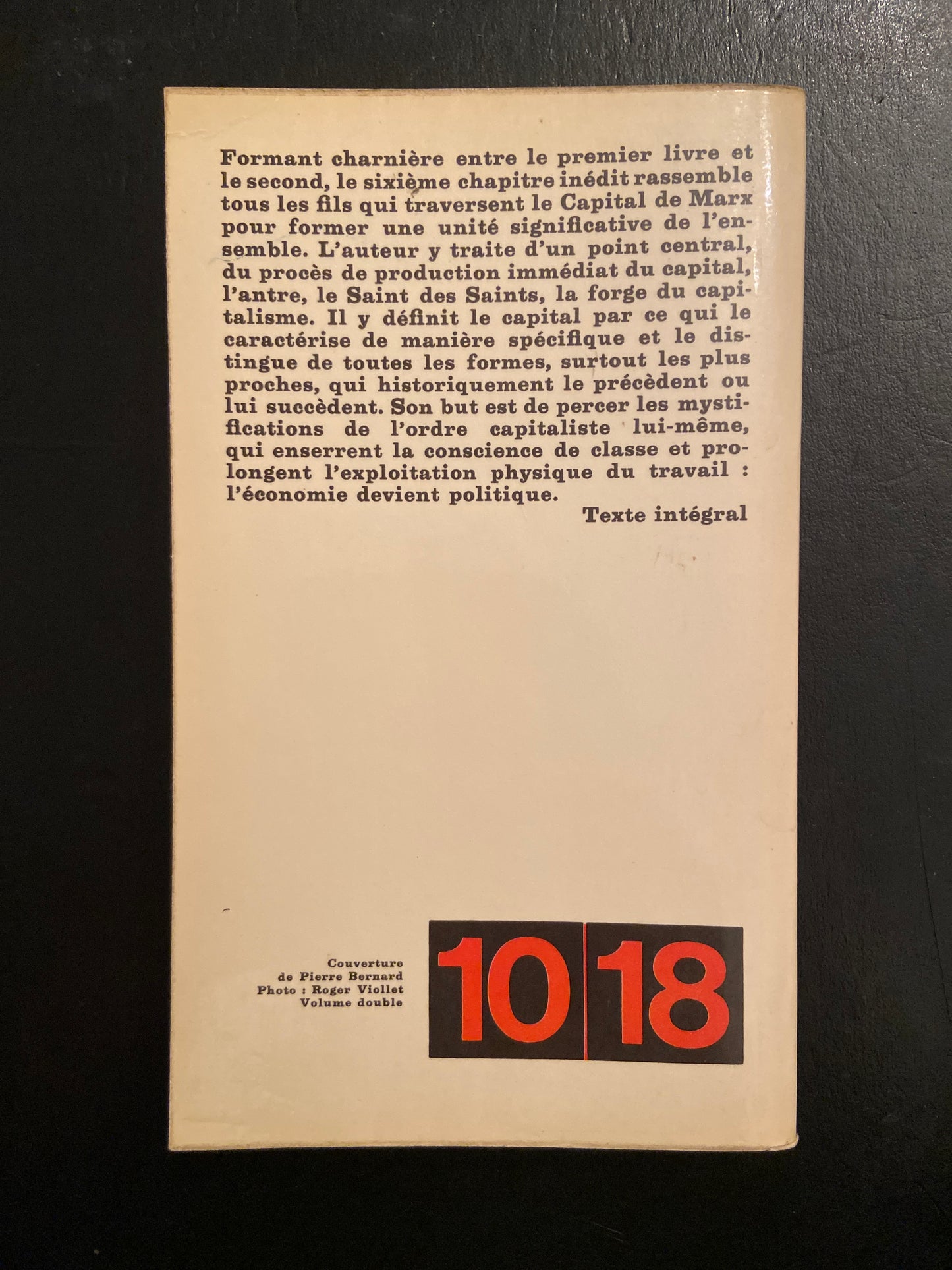 UN CHAPITRE INÉDIT DU CAPITAL