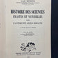 HISTOIRE DES SCIENCES EXACTES ET NATURELLES DANS L'ANTIQUITÉ GRÉCO-ROMAINE