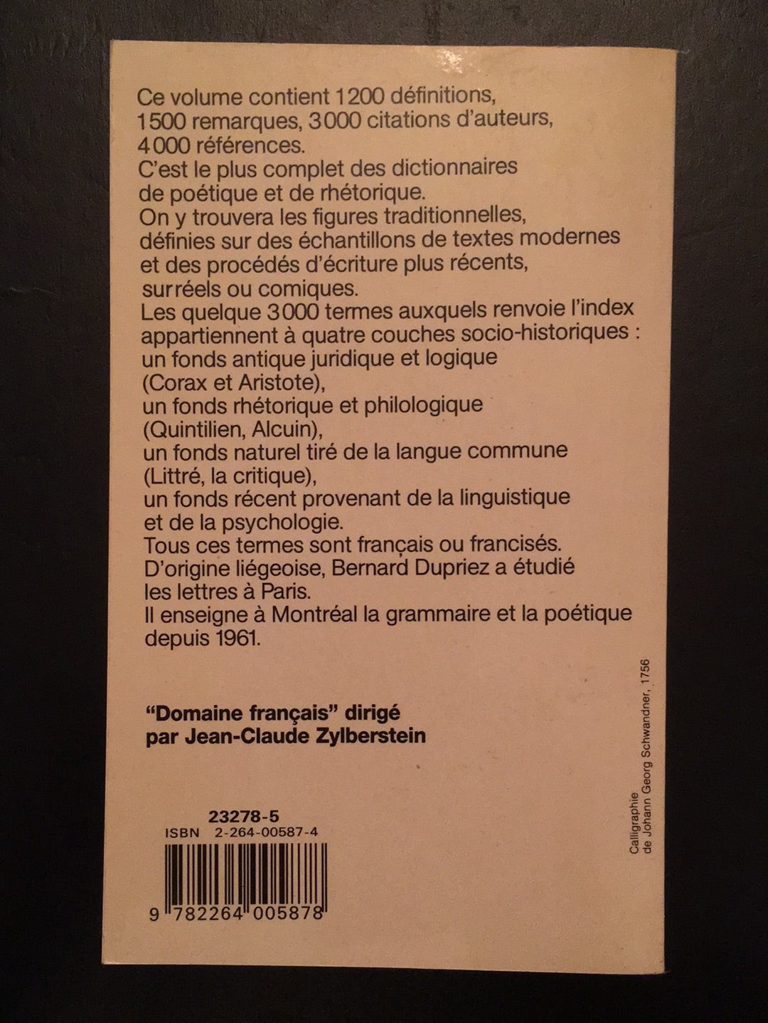 GRADUS - LES PROCÉDÉS LITTÉRAIRES