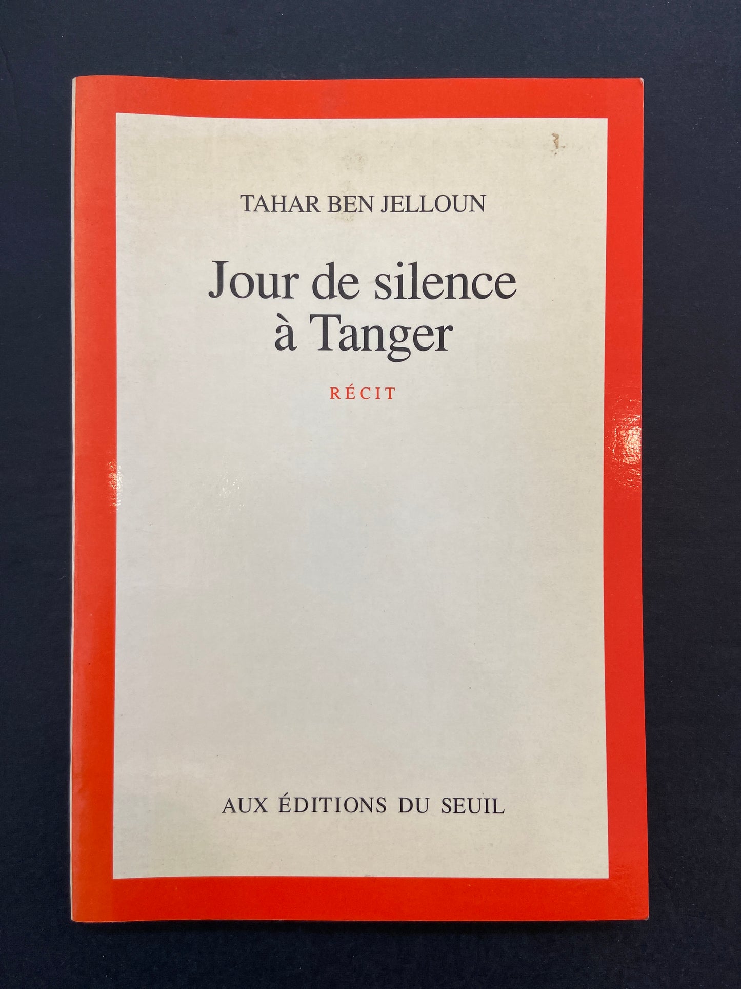 JOUR DE SILENCE À TANGER