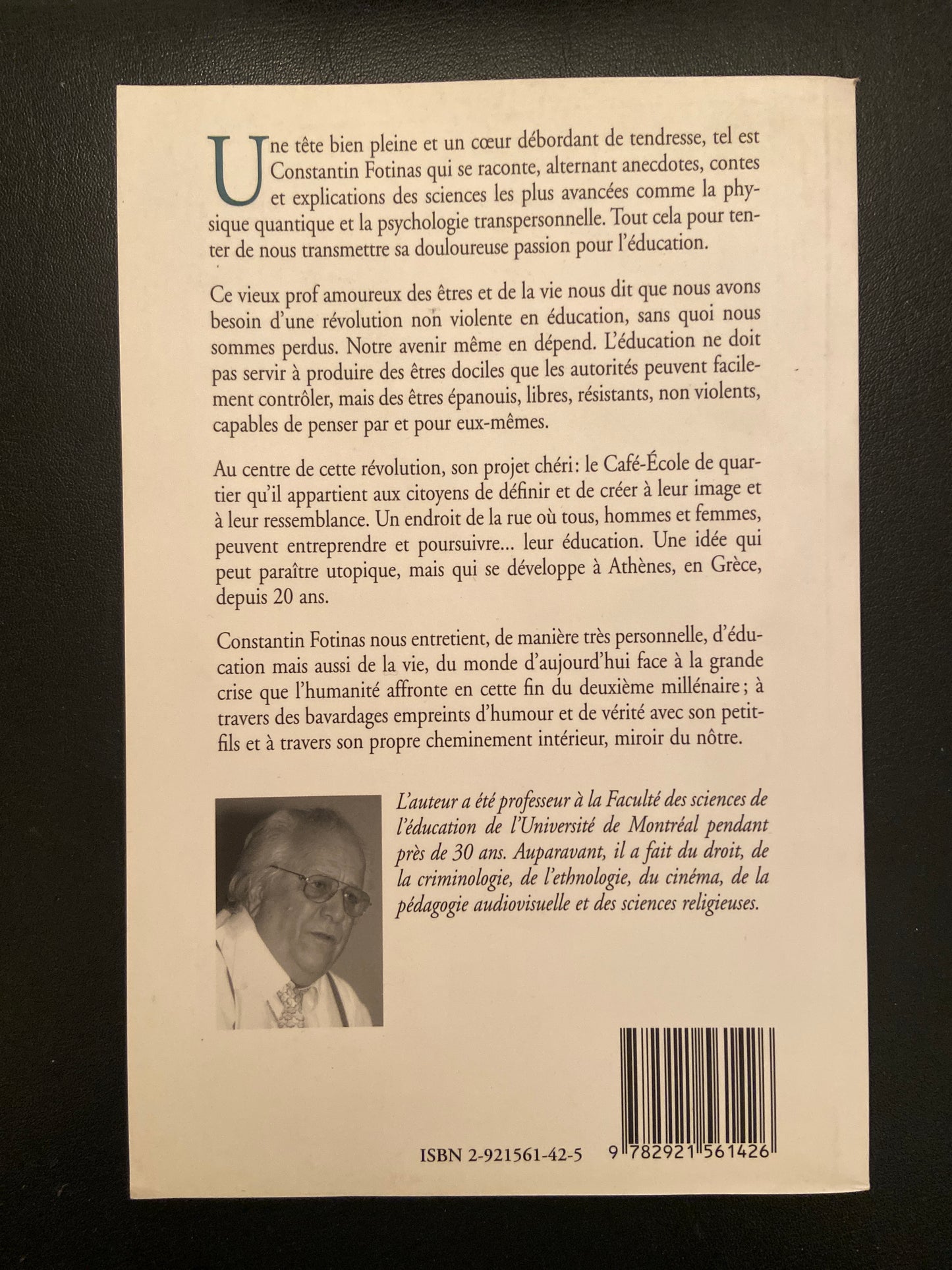 BAVARDAGES D'UN VIEUX PROF AVEC SON PETIT-FILS - UNE RÉVOLUTION NON-VIOLENTE EN ÉDUCATION