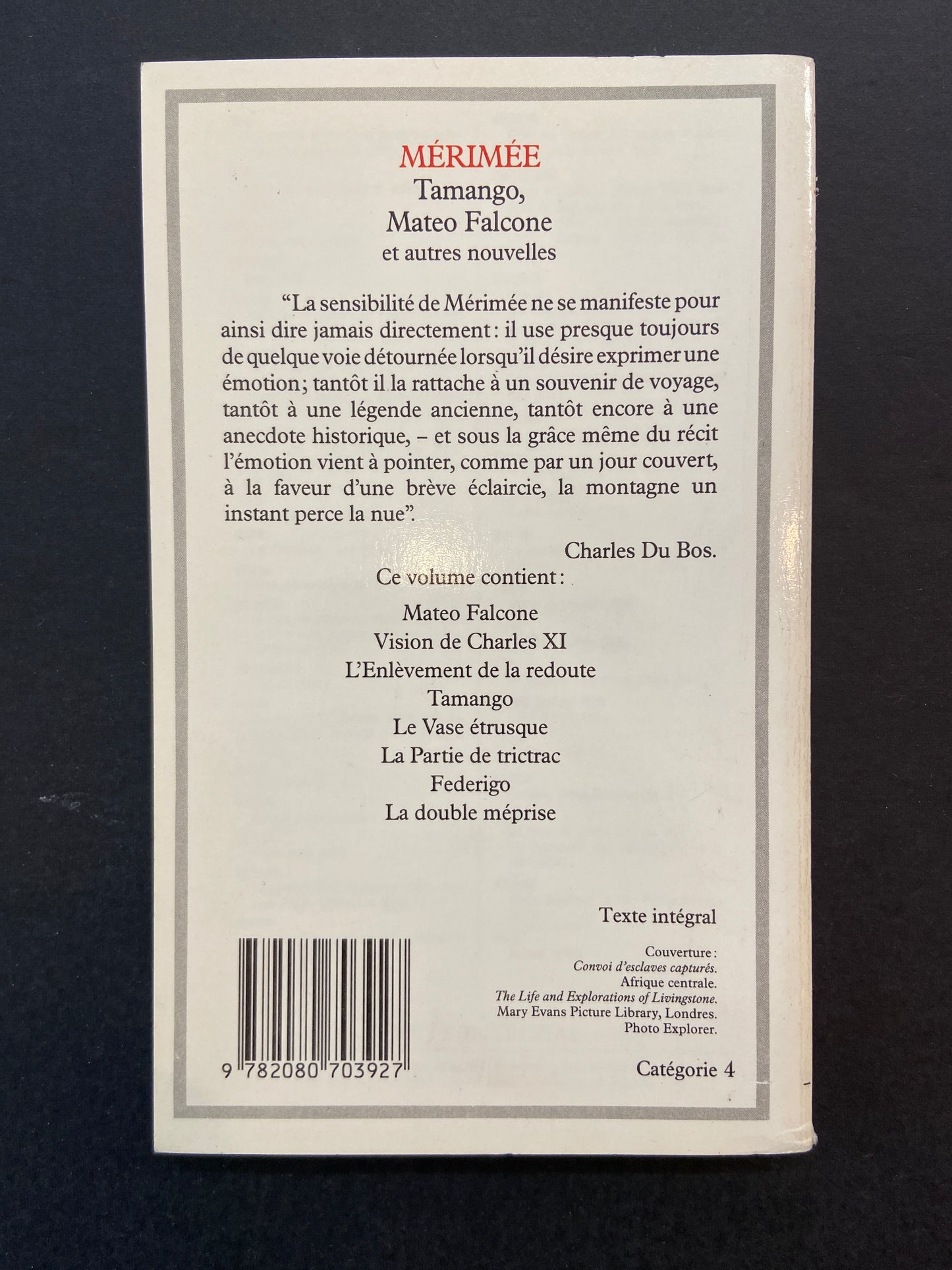 TAMANGO ET AUTRES NOUVELLES