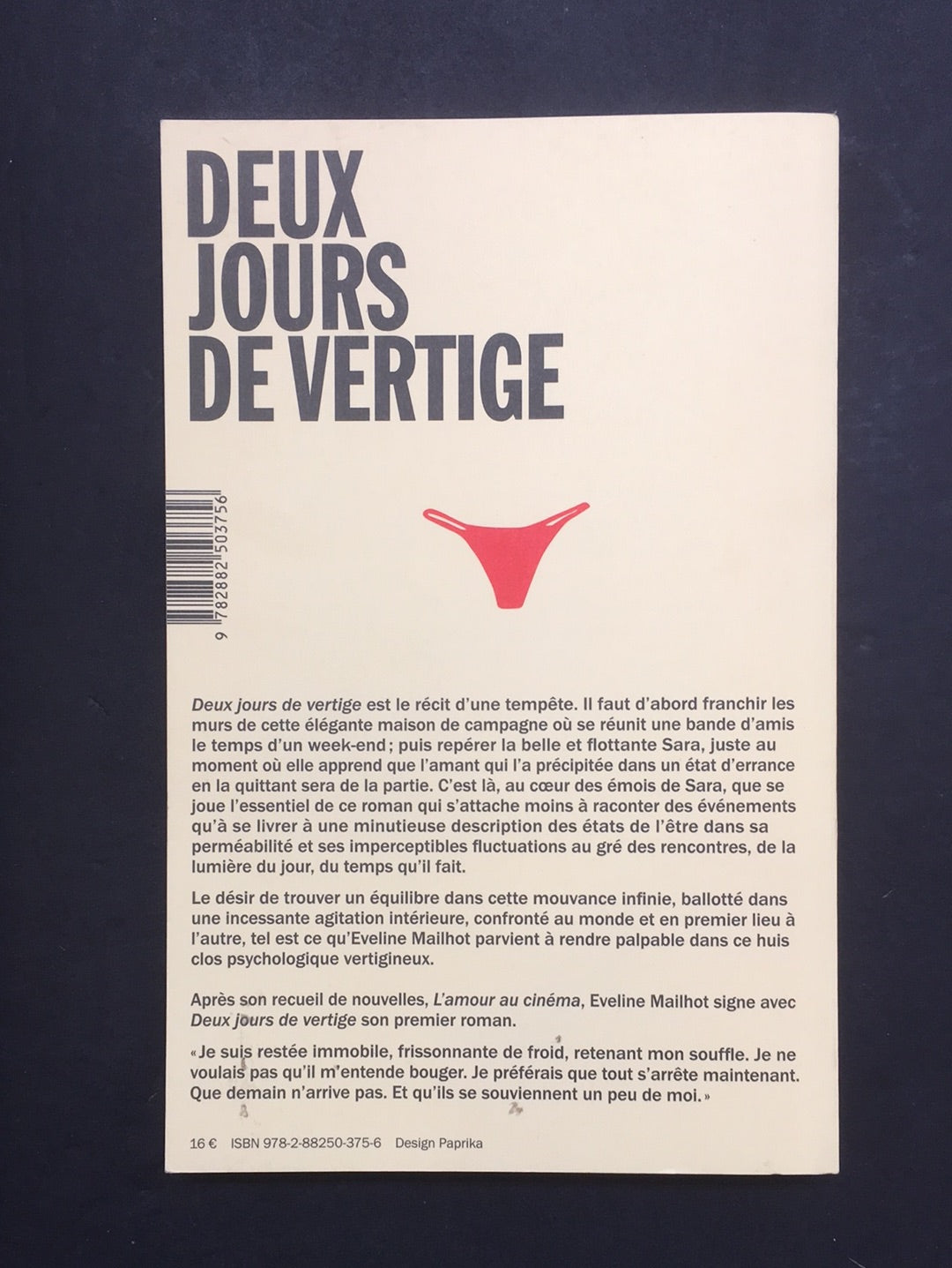 DEUX JOURS DE VERTIGE