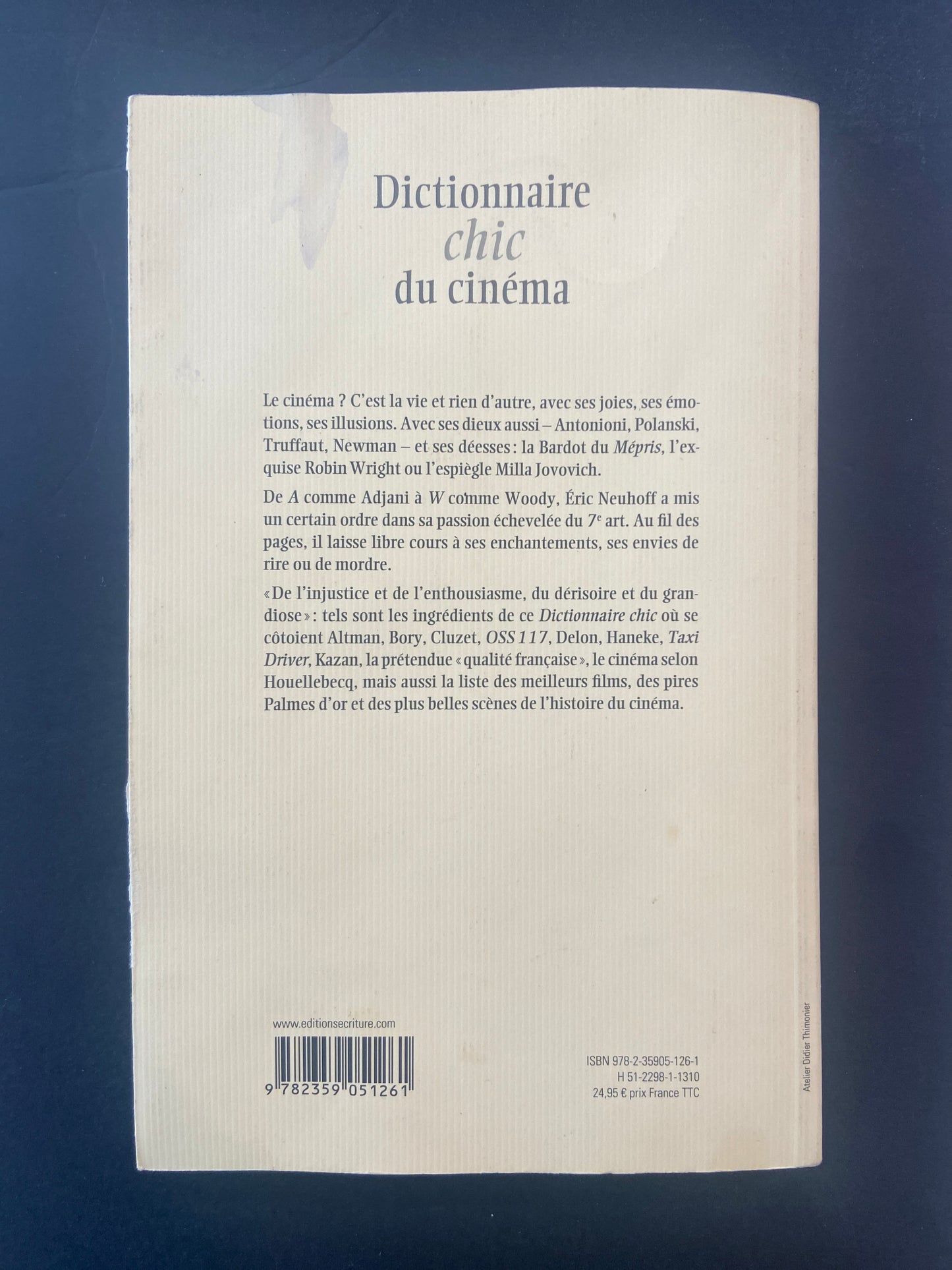 DICTIONNAIRE CHIC DU CINÉMA
