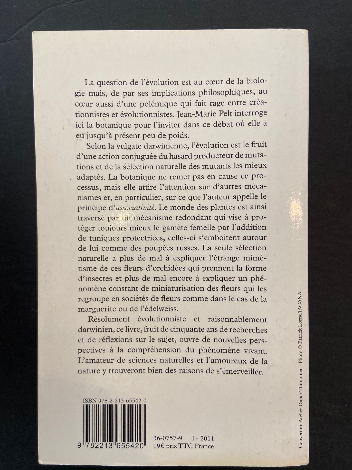 L'ÉVOLUTION VUE PAR UN BOTANISTE