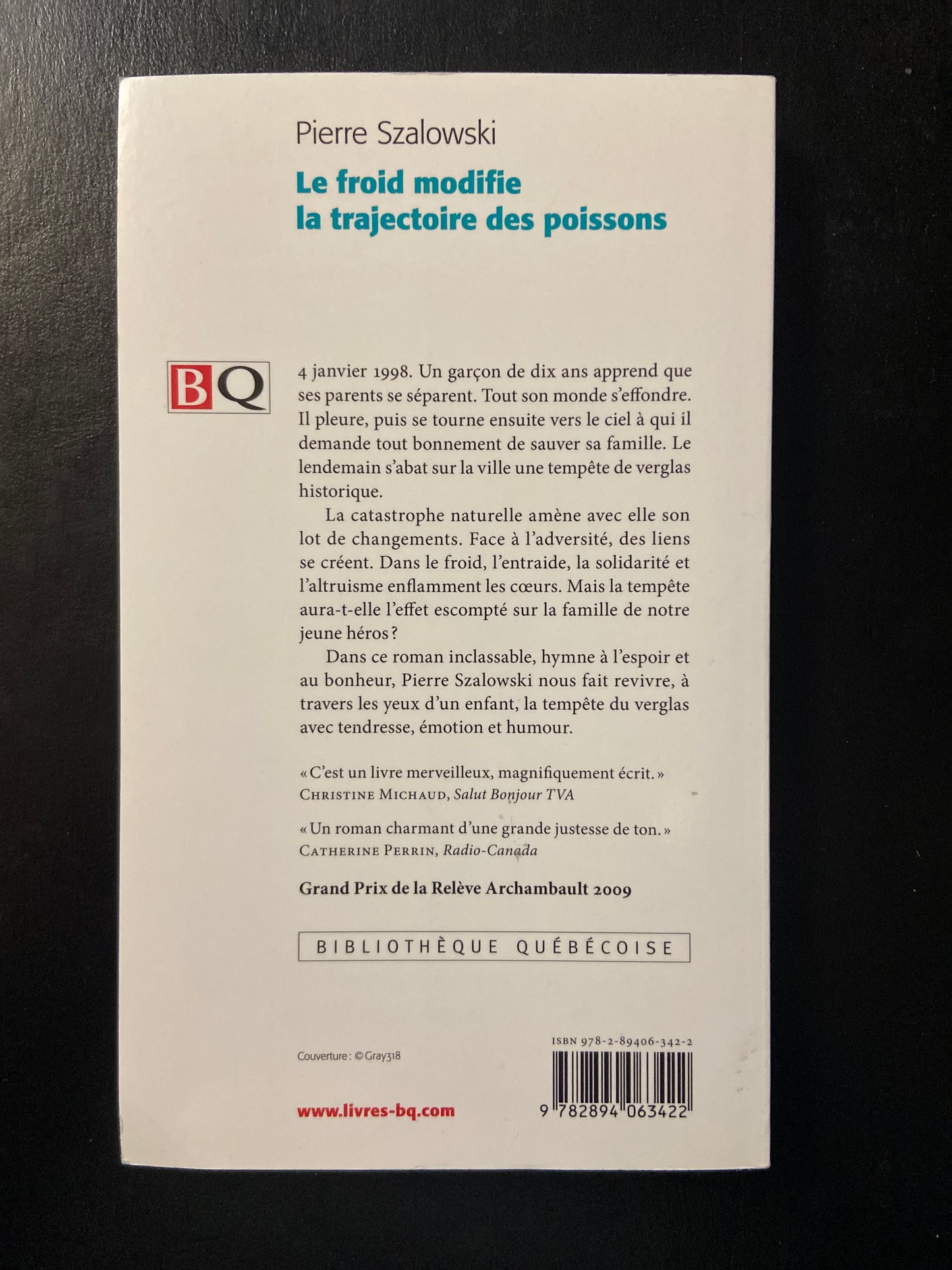 LE FROID MODIFIE LA TRAJECTOIRE DES POISSONS