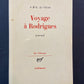 VOYAGE À RODRIGUES - JOURNAL