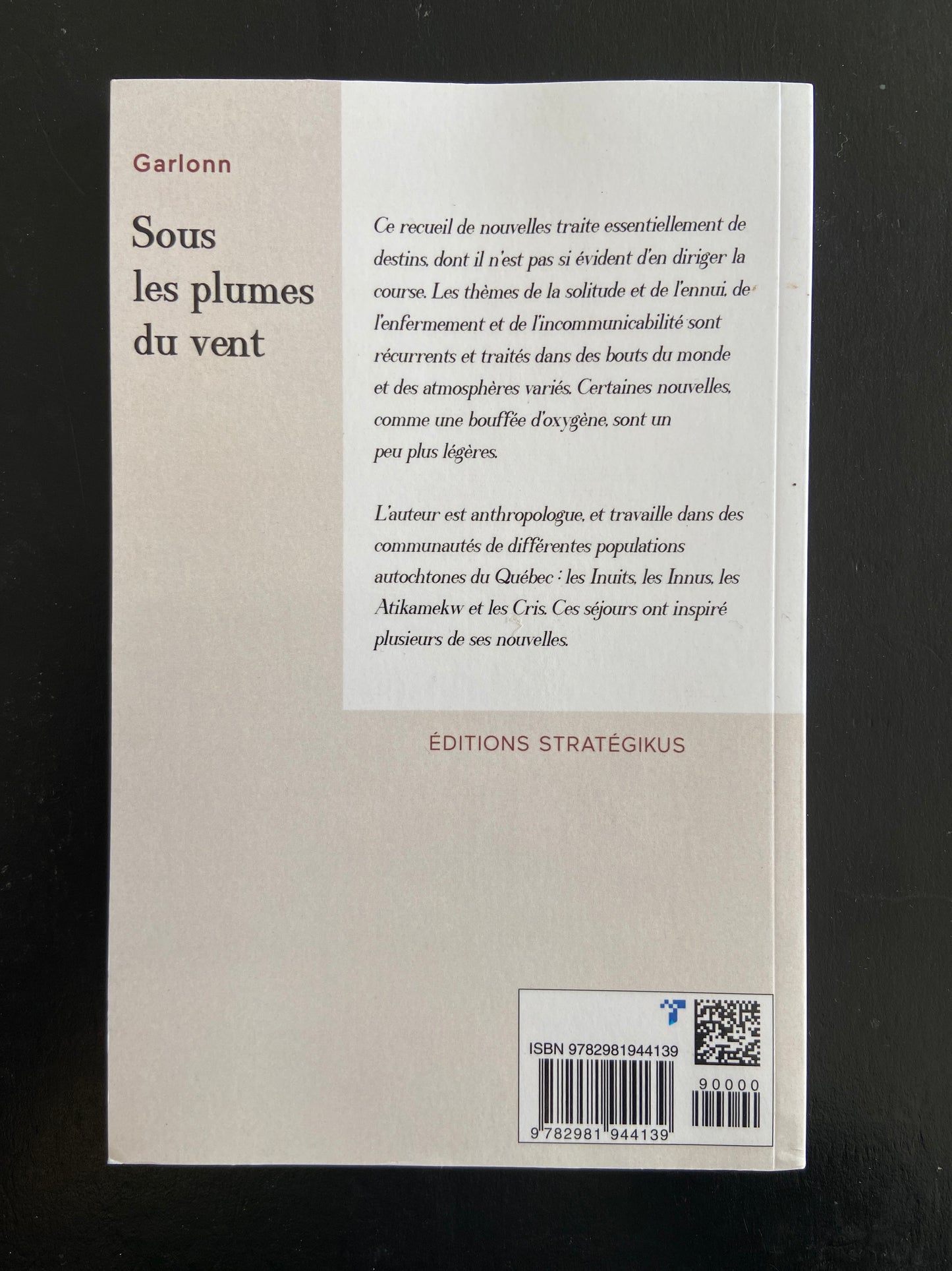 SOUS LES PLUMES DU VENT