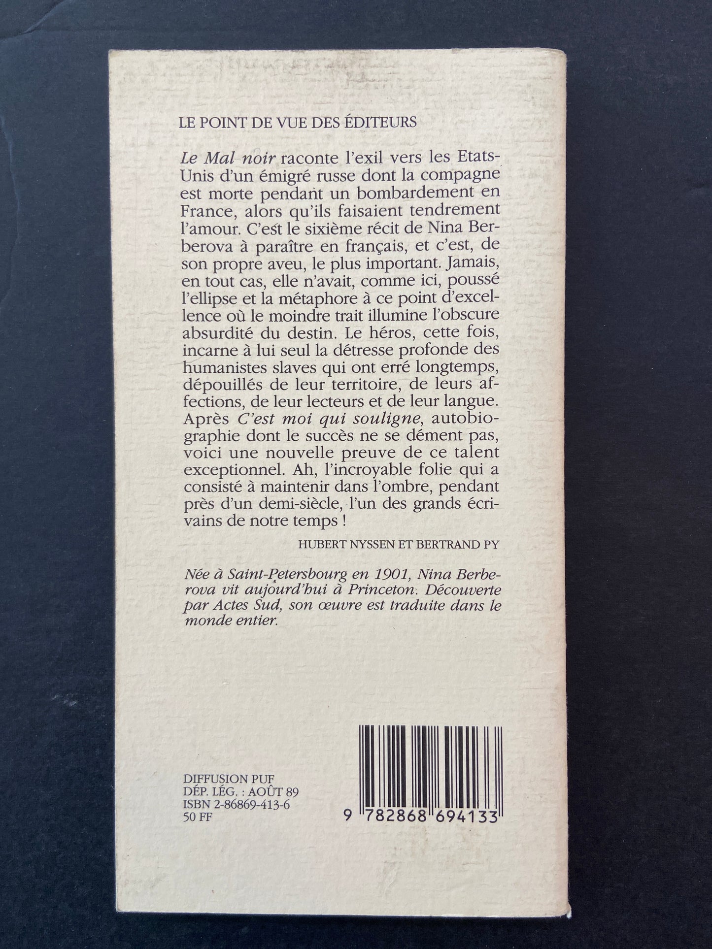 LE MAL NOIR
