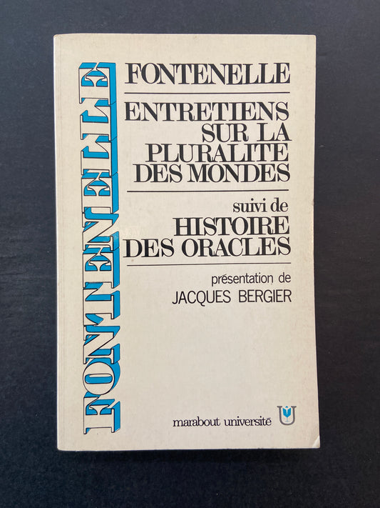 FONTENELLE - ENTRETIENS SUR LA PLURALITÉ DES MONDES