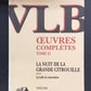 VLB - ŒUVRES COMPLÈTES - TOME 31 - LA NUIT DE LA GRANDE CITROUILLE