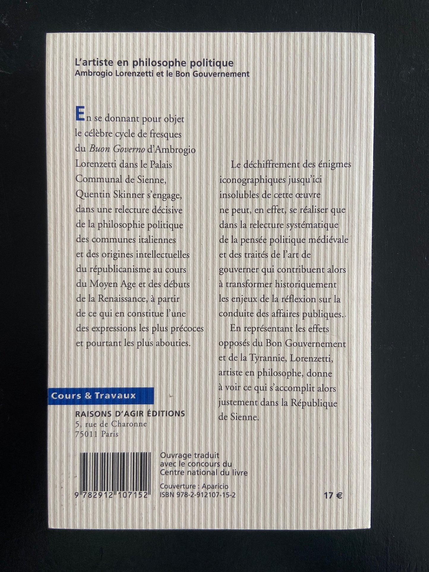 L'ARTISTE EN PHILOSOPHIE POLITIQUE