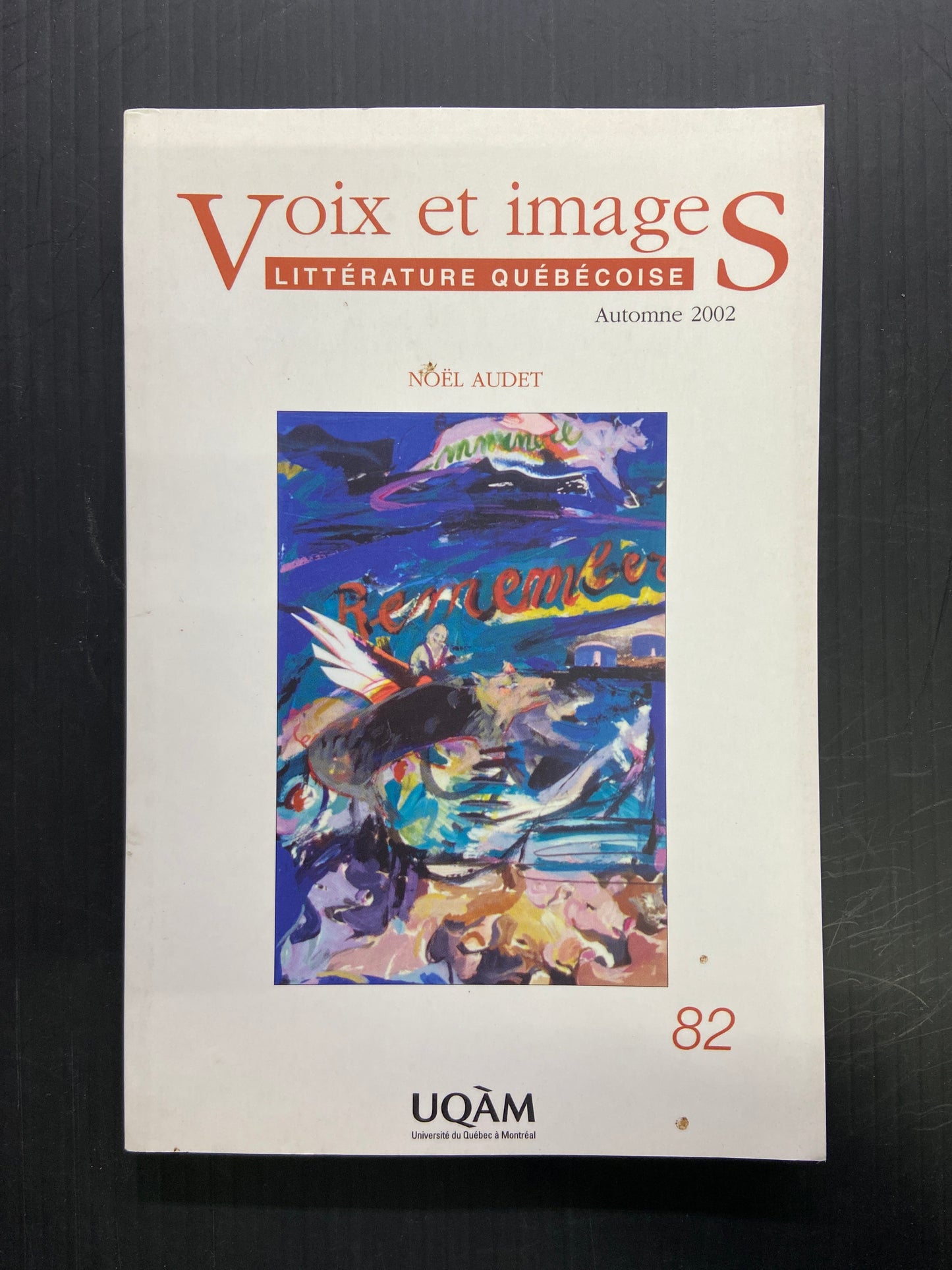 VOIX ET IMAGES - LITTÉRATURE QUÉBÉCOISE - N°82 NOËL AUDET