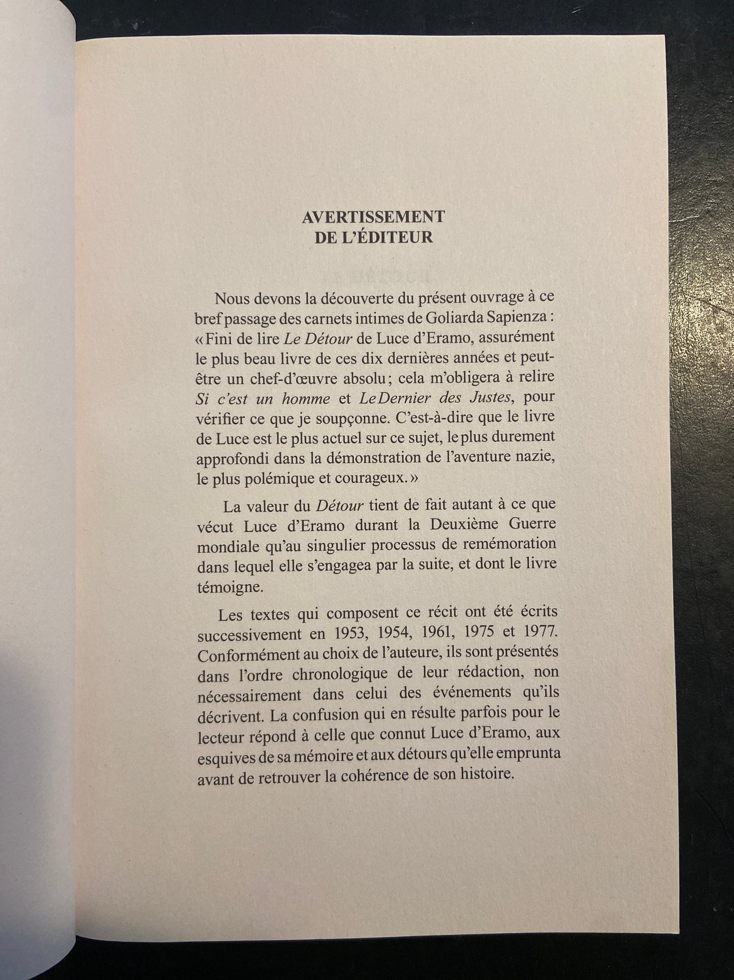 LE DÉTOUR
