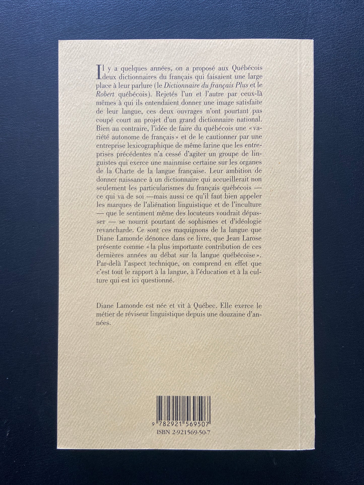LE MAQUIGNON ET SON JOUAL - L'AMÉNAGEMENT DU FRANÇAIS QUÉBÉCOIS