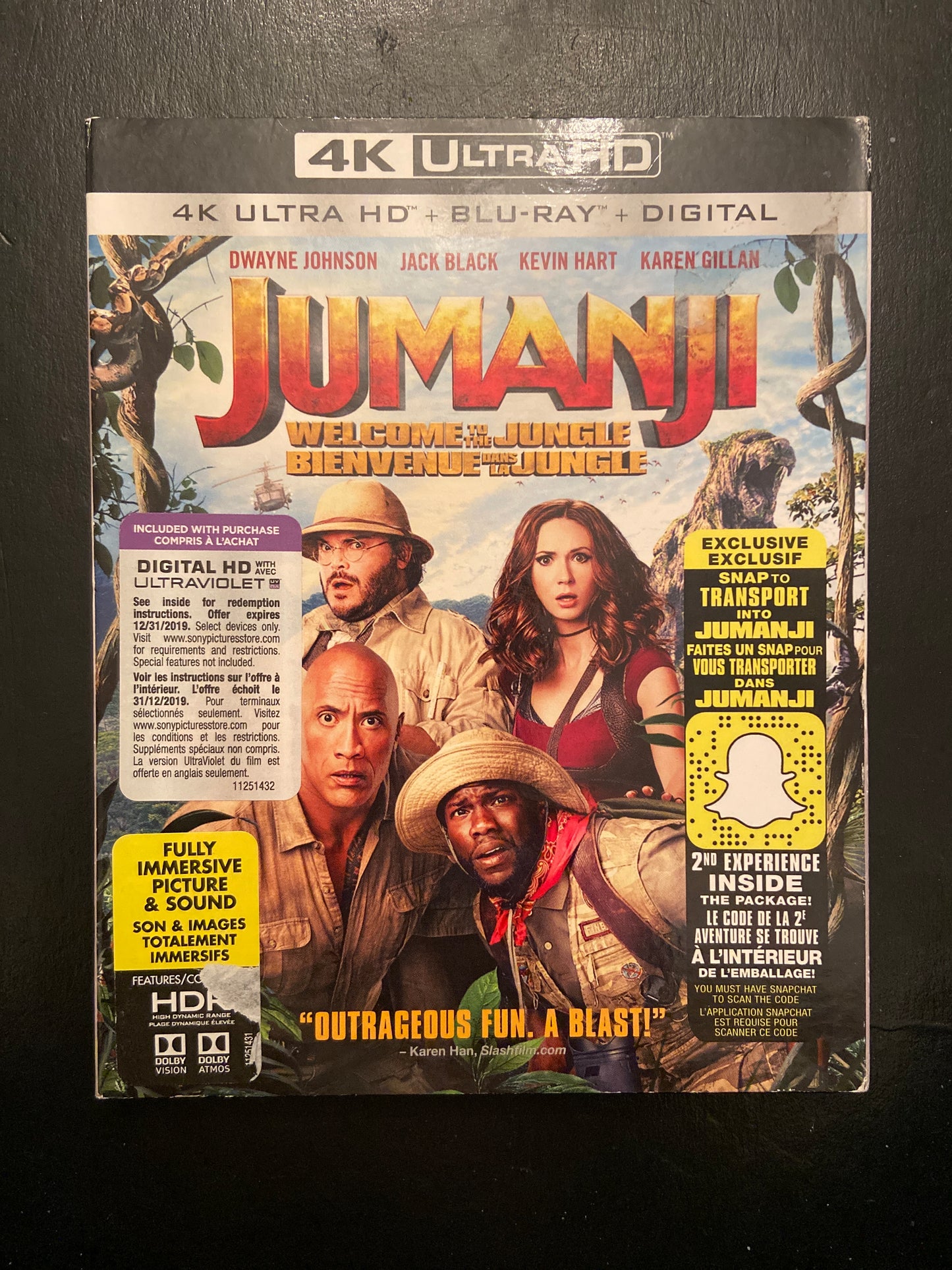 JUMANJI WELCOME TO THE JUNGLE