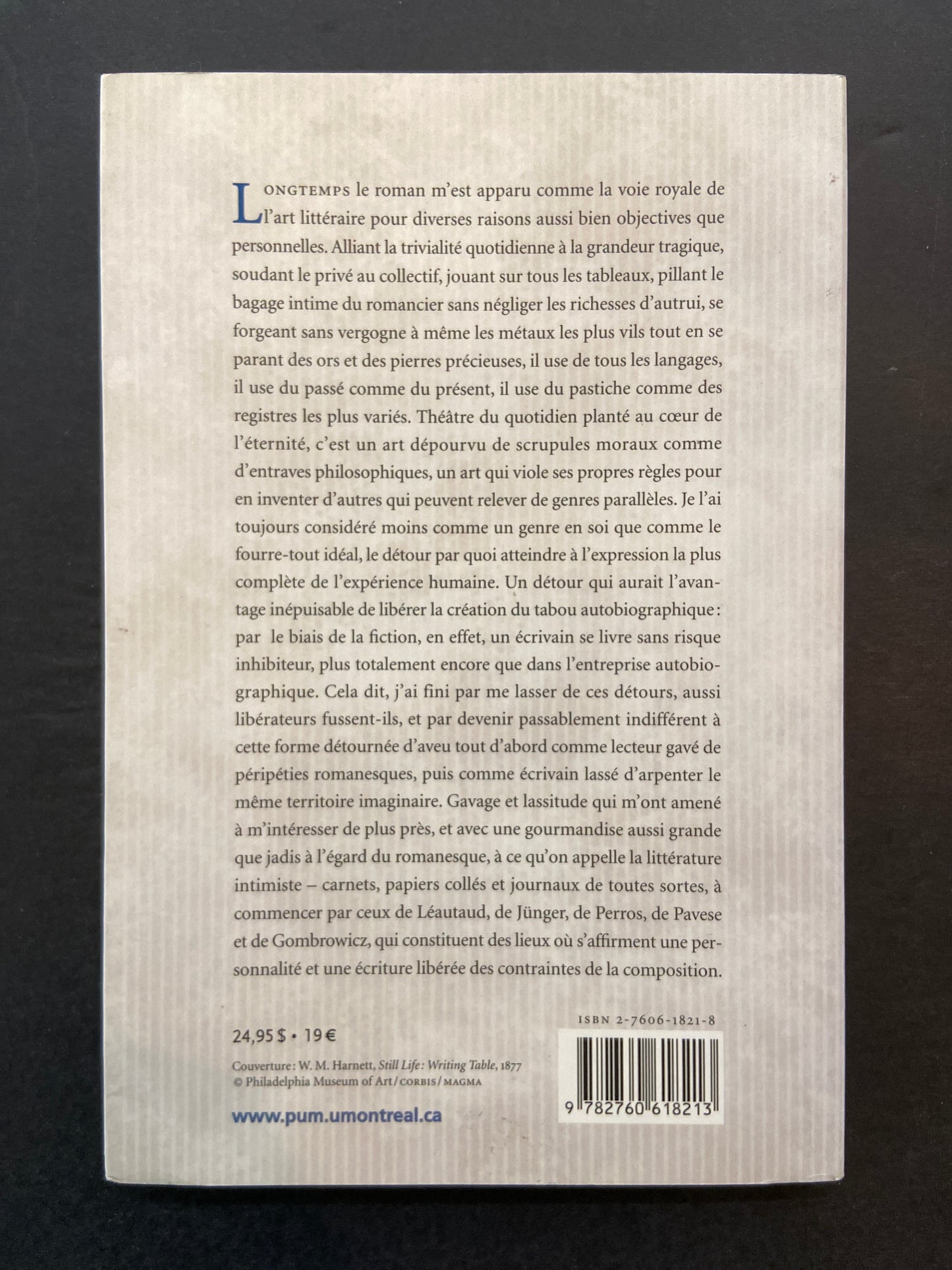 LE SOURIRE D'ANTON OU L'ADIEU AU ROMAN