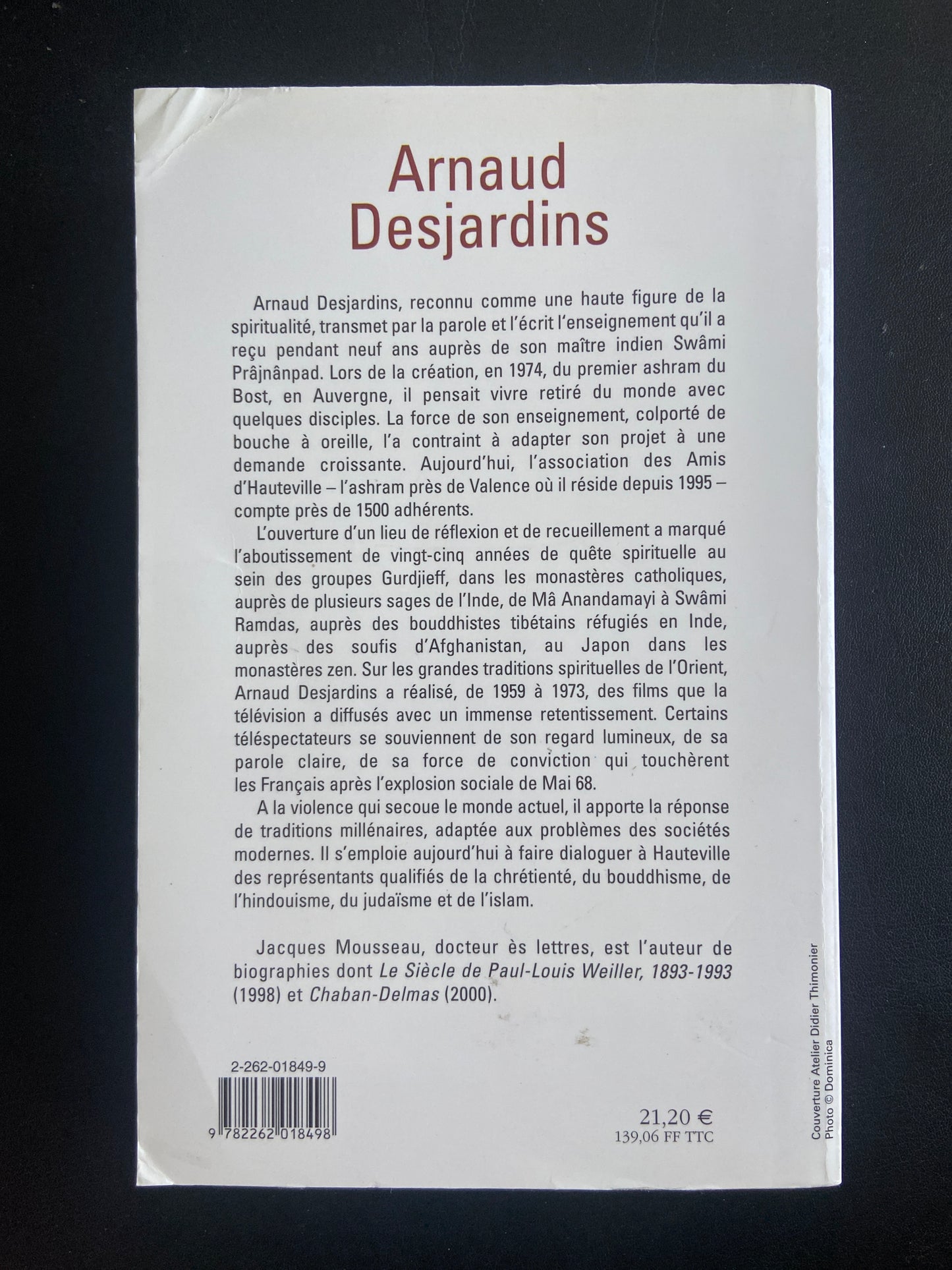 ARNAUD DESJARDINS - L'AMI SPIRITUEL