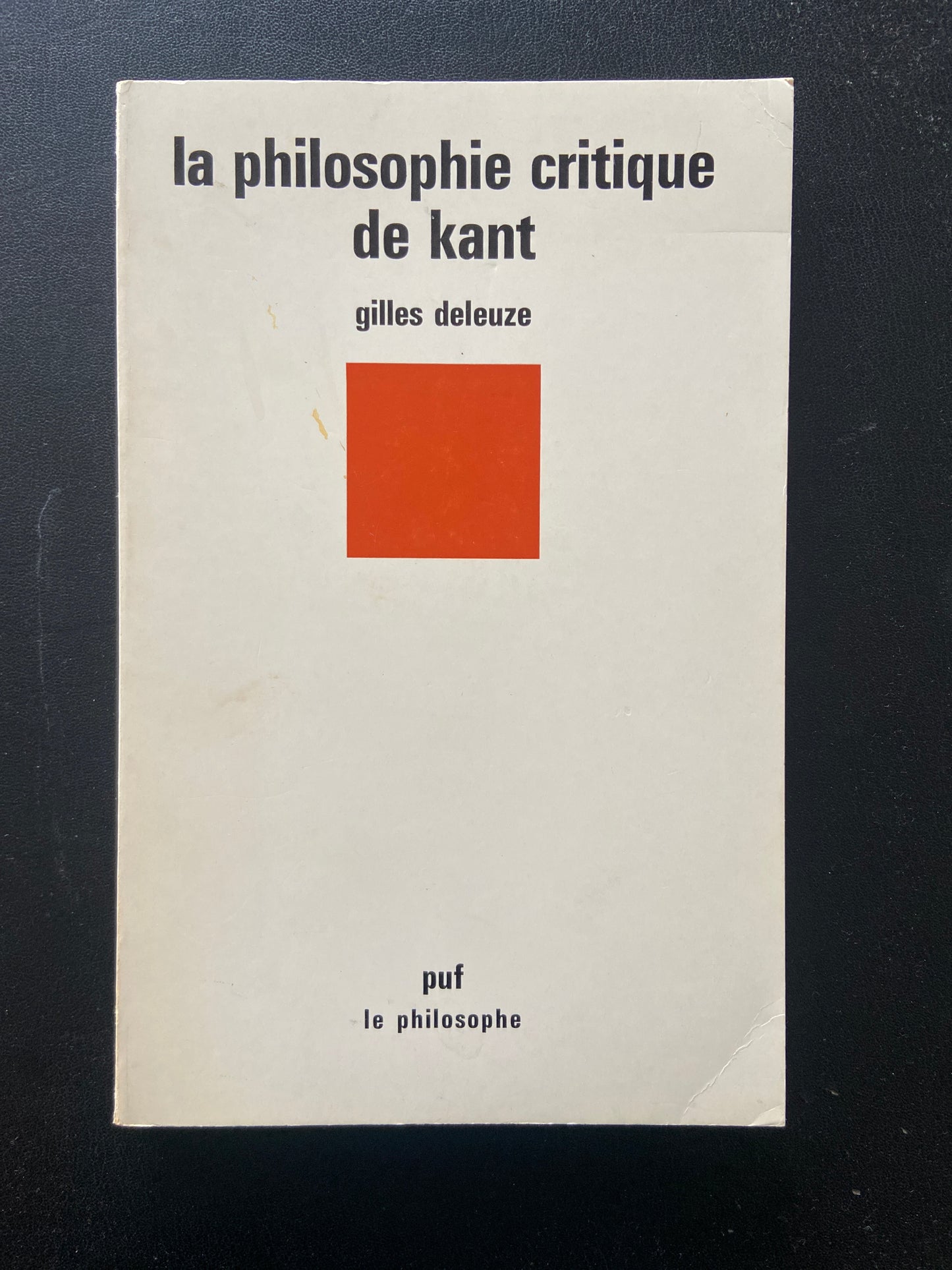 LA PHILOSOPHIE CRITIQUE DE KANT