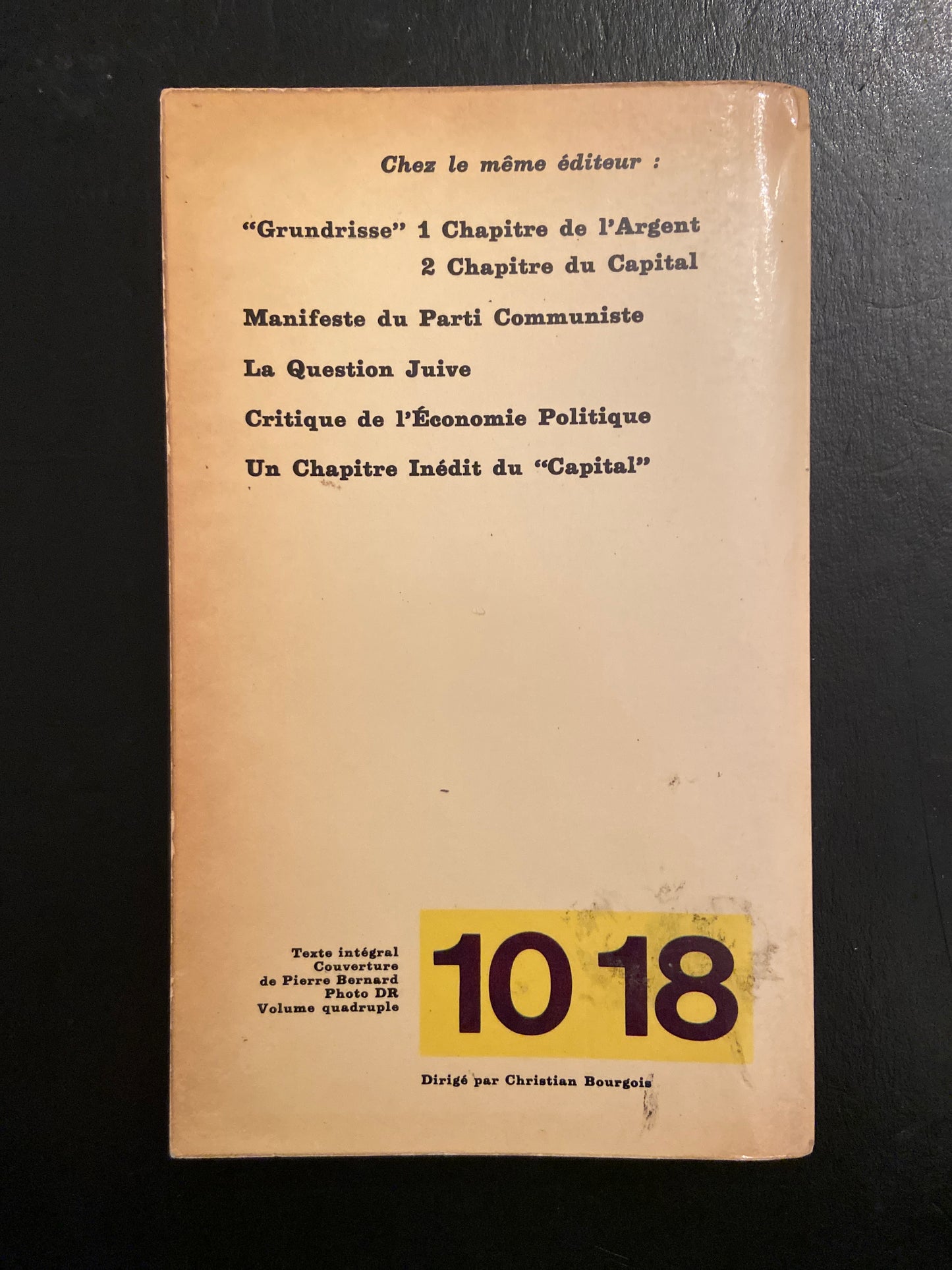 GRUNDRISSE - 3. CHAPITRE DU CAPITAL SUITE