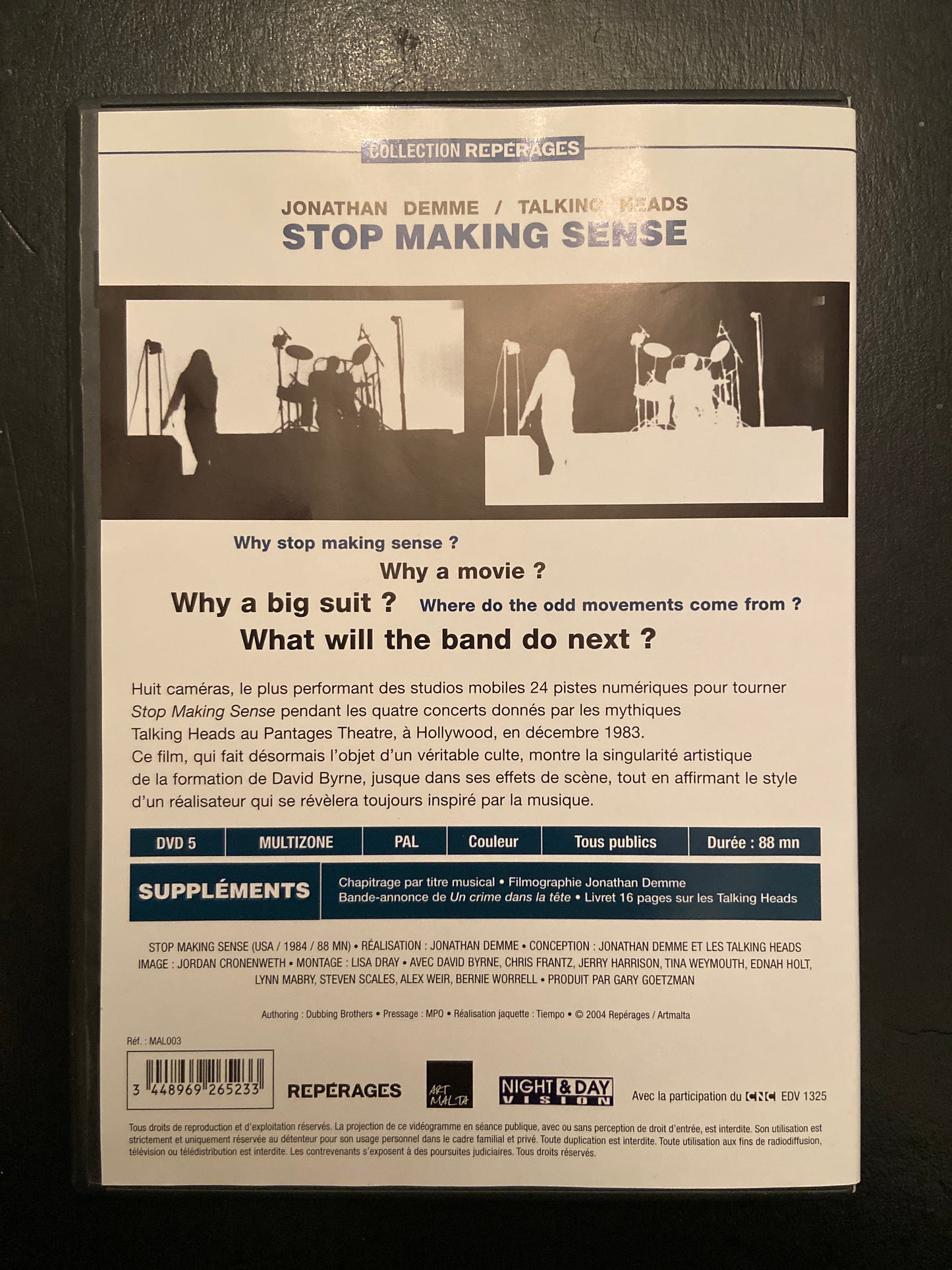 TALKING HEADS - STOP MAKING SENS