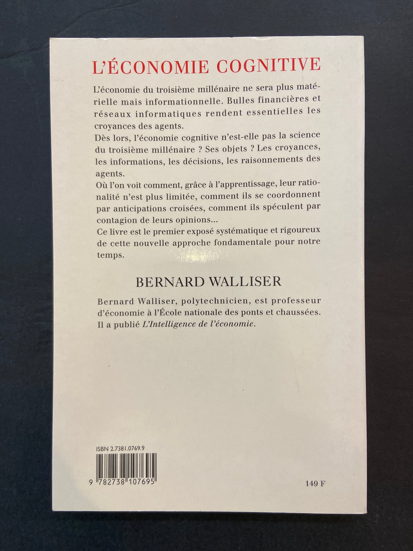 L'ÉCONOMIE COGNITIVE