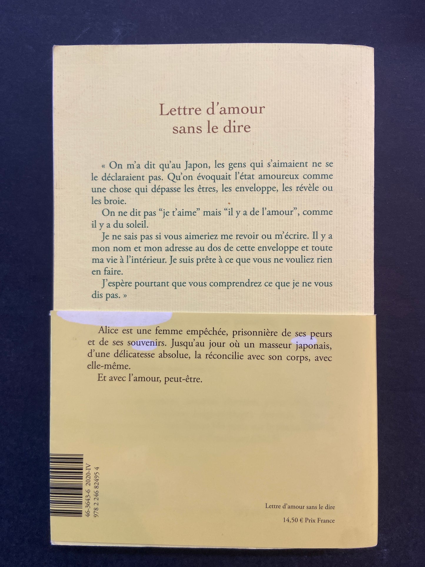 LETTRE D'AMOUR SANS LE DIRE