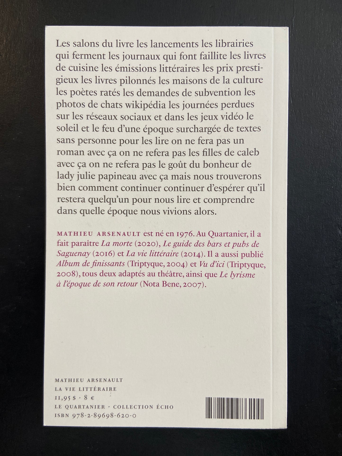 LA VIE LITTÉRAIRE