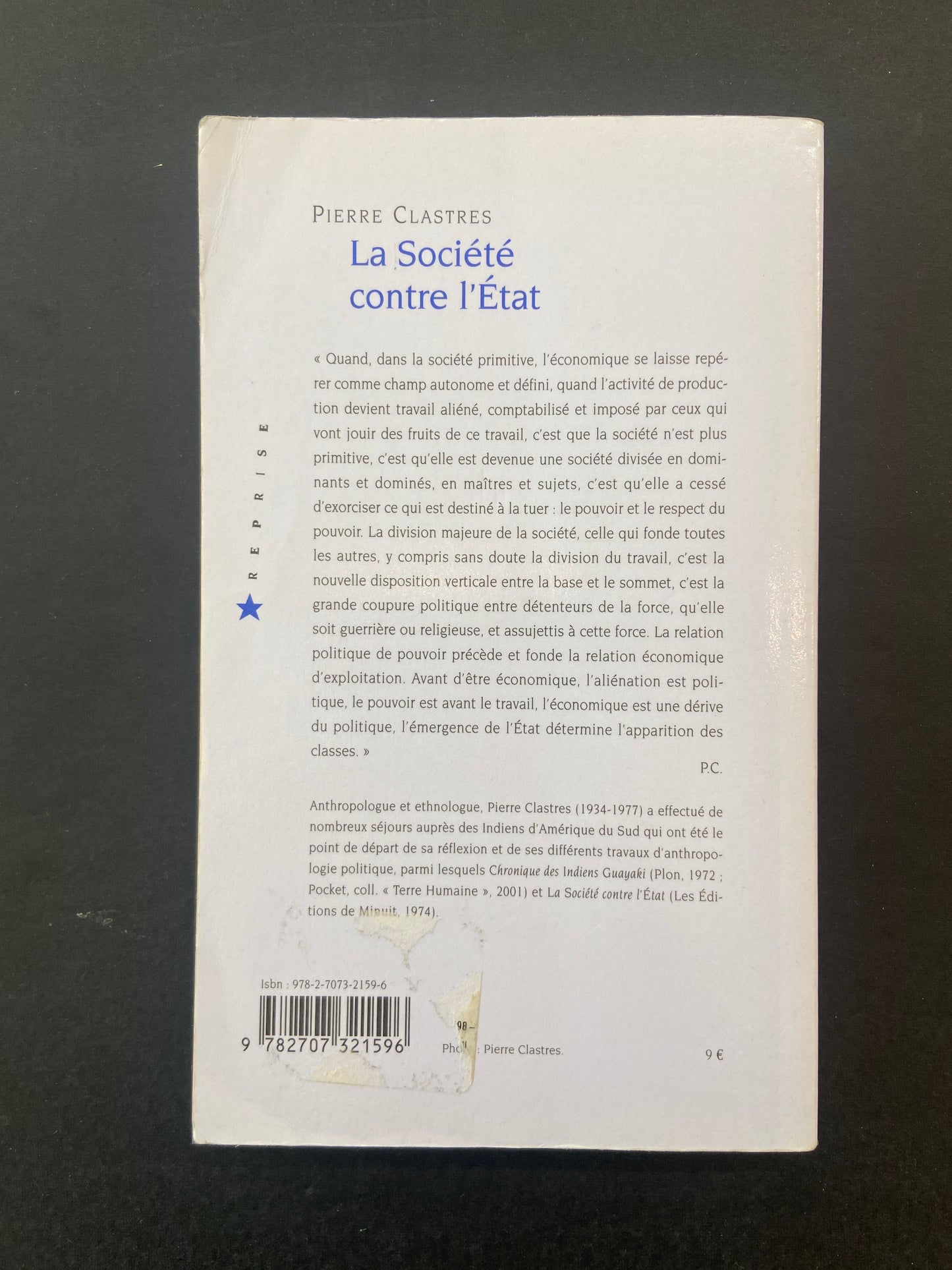 LA SOCIÉTÉ CONTRE L'ÉTAT