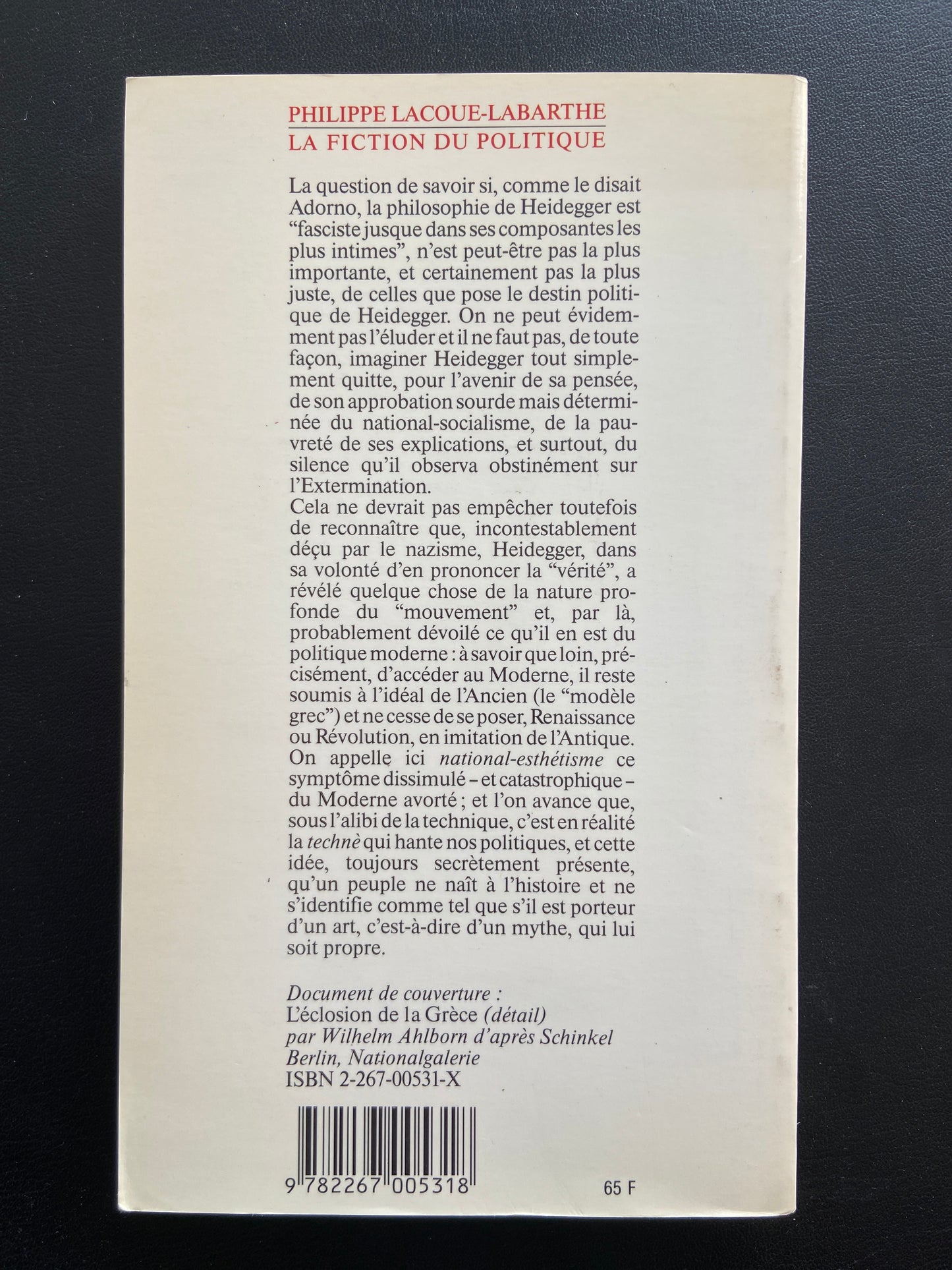 LA FICTION POLITIQUE