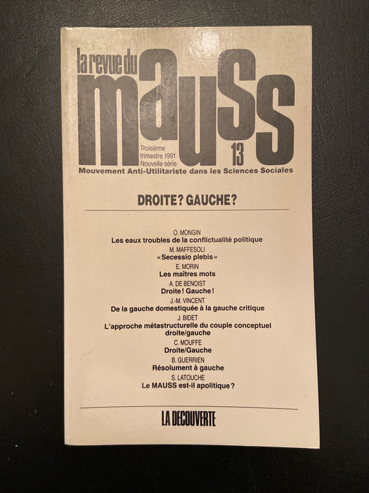 LA REVUE DU MAUSS - 13