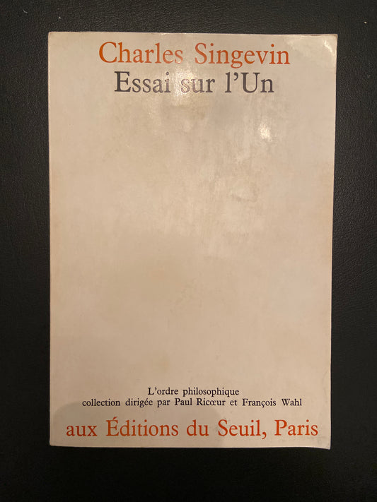 ESSAI SUR L'UN