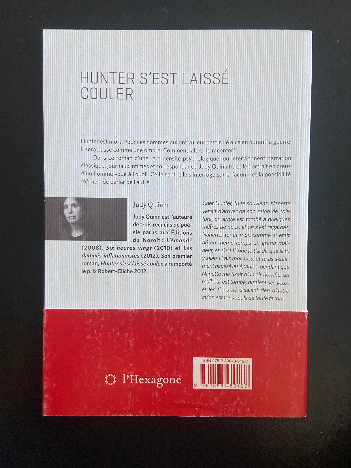 HUNTER S'EST LAISSÉ COULER