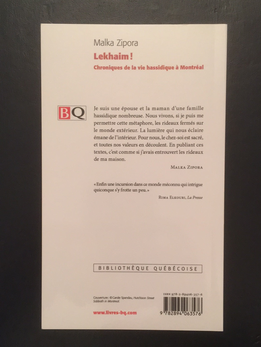 LEKHAIM! - CHRONIQUES DE LA VIE HASSIDIQUE À MONTRÉAL