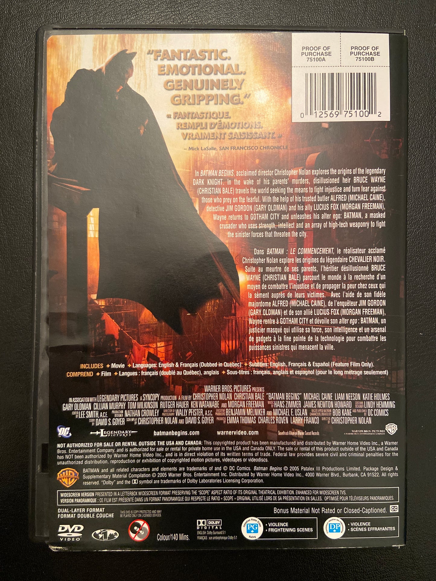 BATMAN BEGINS