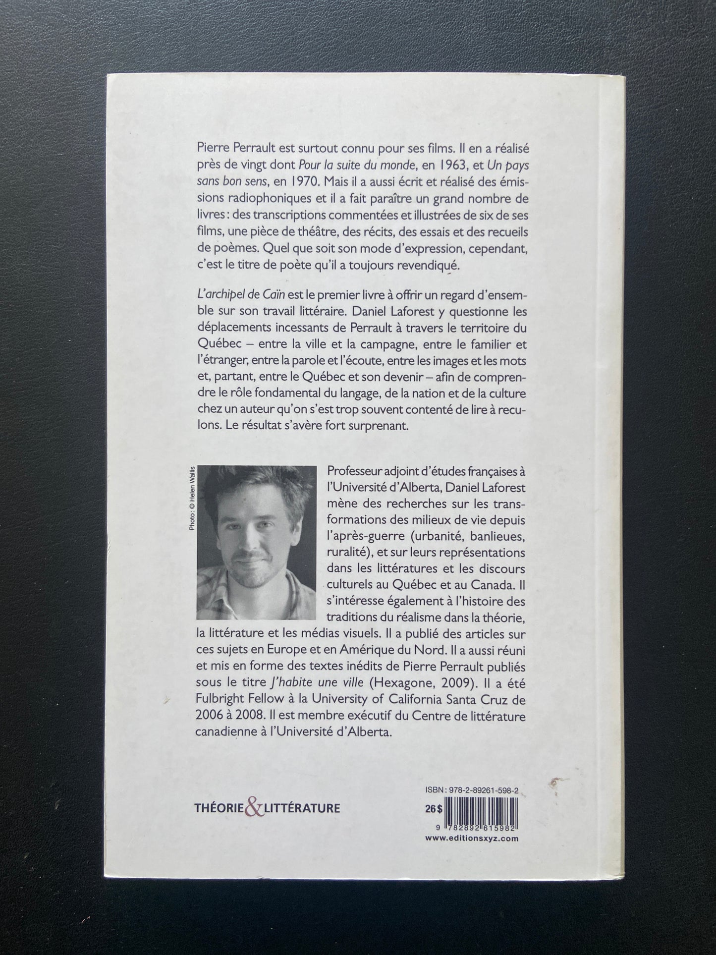 L'ARCHIPEL DE CAÏN - PIERRE PERREAULT ET L'ÉCRITURE DU TERRITOIRE