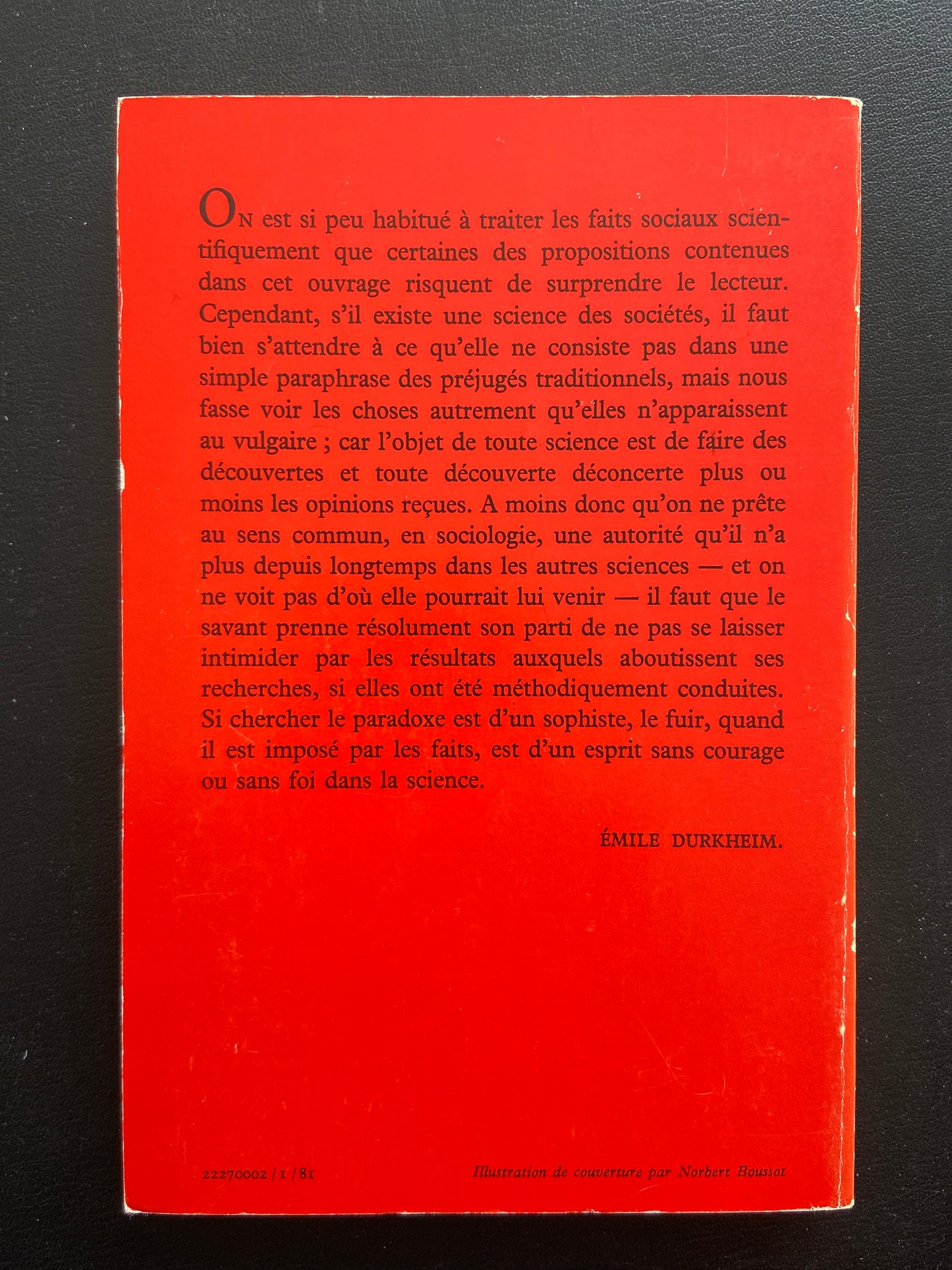 LES RÈGLES DE LA MÉTHODE SOCIOLOGIQUE