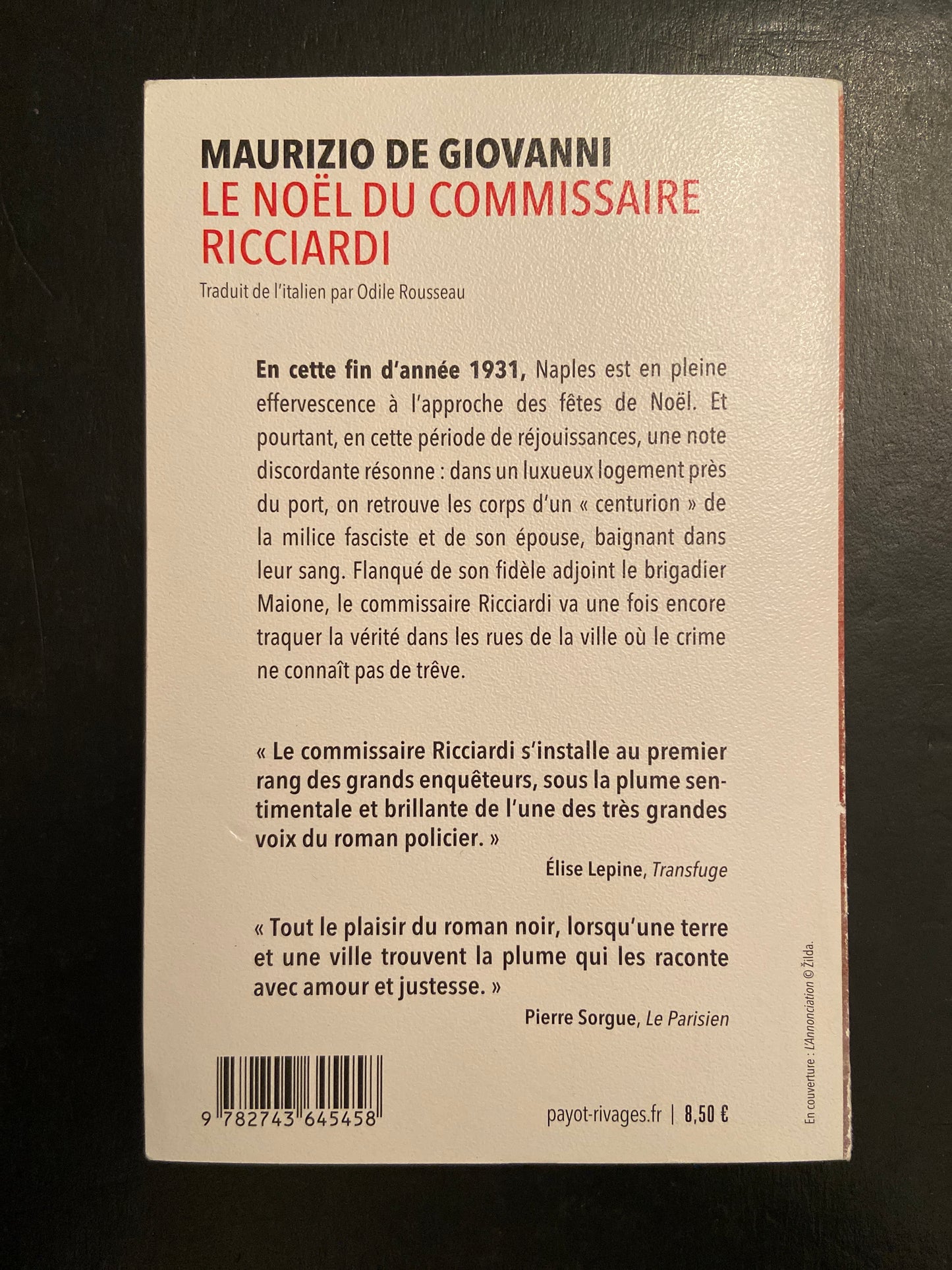 LE NOËL DU COMMISSAIRE RICCIARDI
